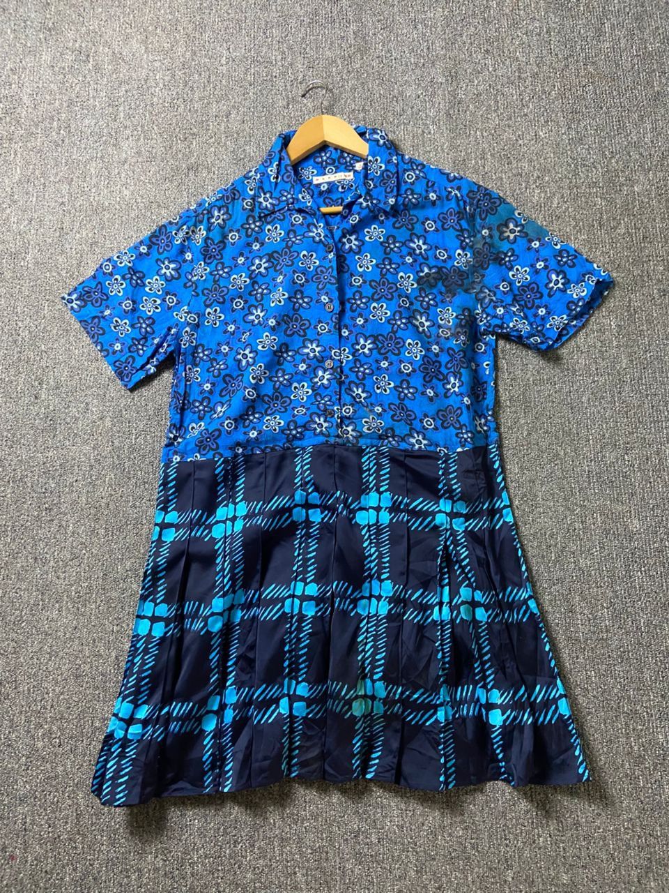 Marni × Uniqlo Uniqlo x MARNI Open Collar Pleated Dress (182) Size S / US 4 / IT 40 - 2 Thumbnail