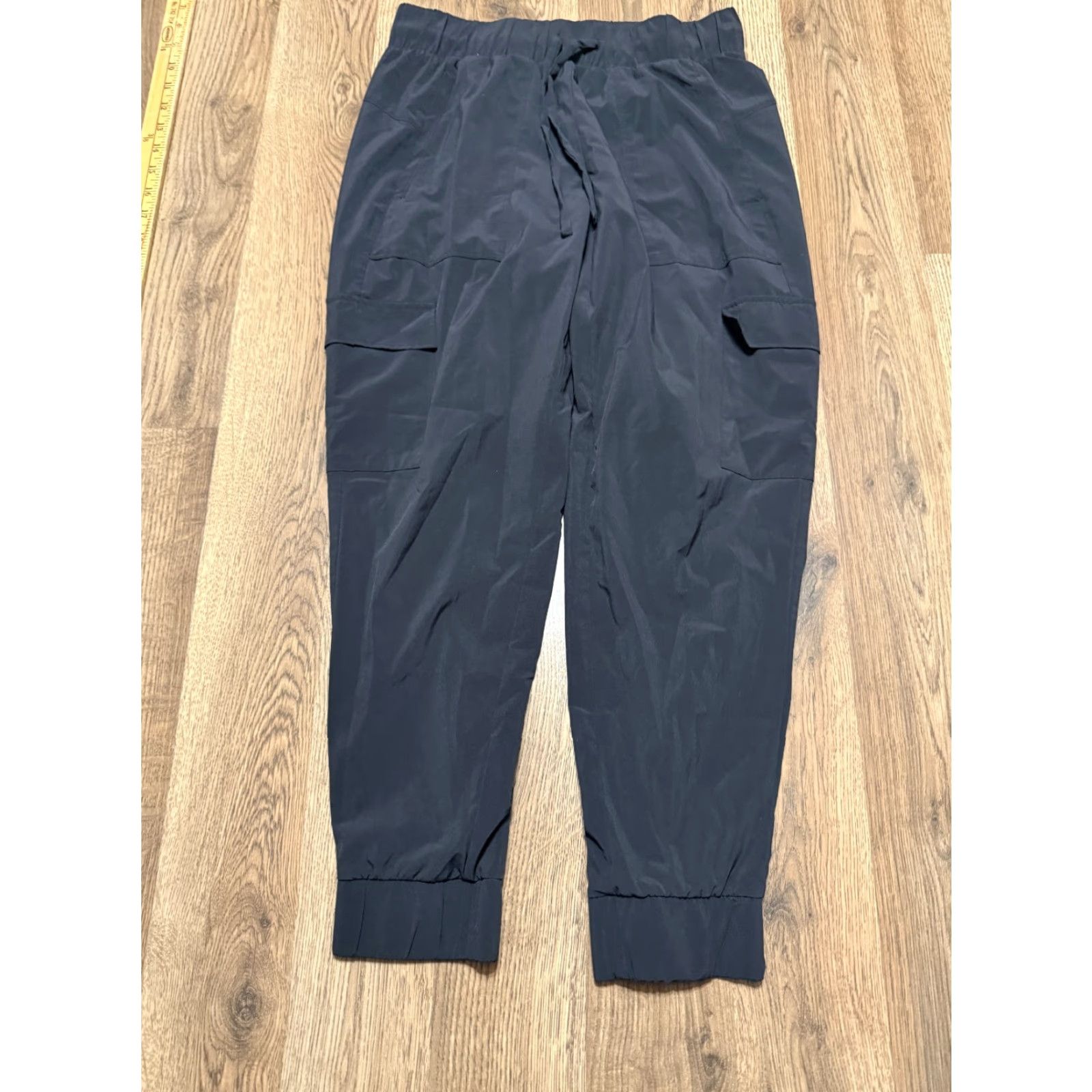 Vintage All in Motion Pants Women's XS Black Tie Waist Pull On Casual Ankle 24.5in Inseam Size 26" / US 2 / IT 38 - 2 Thumbnail