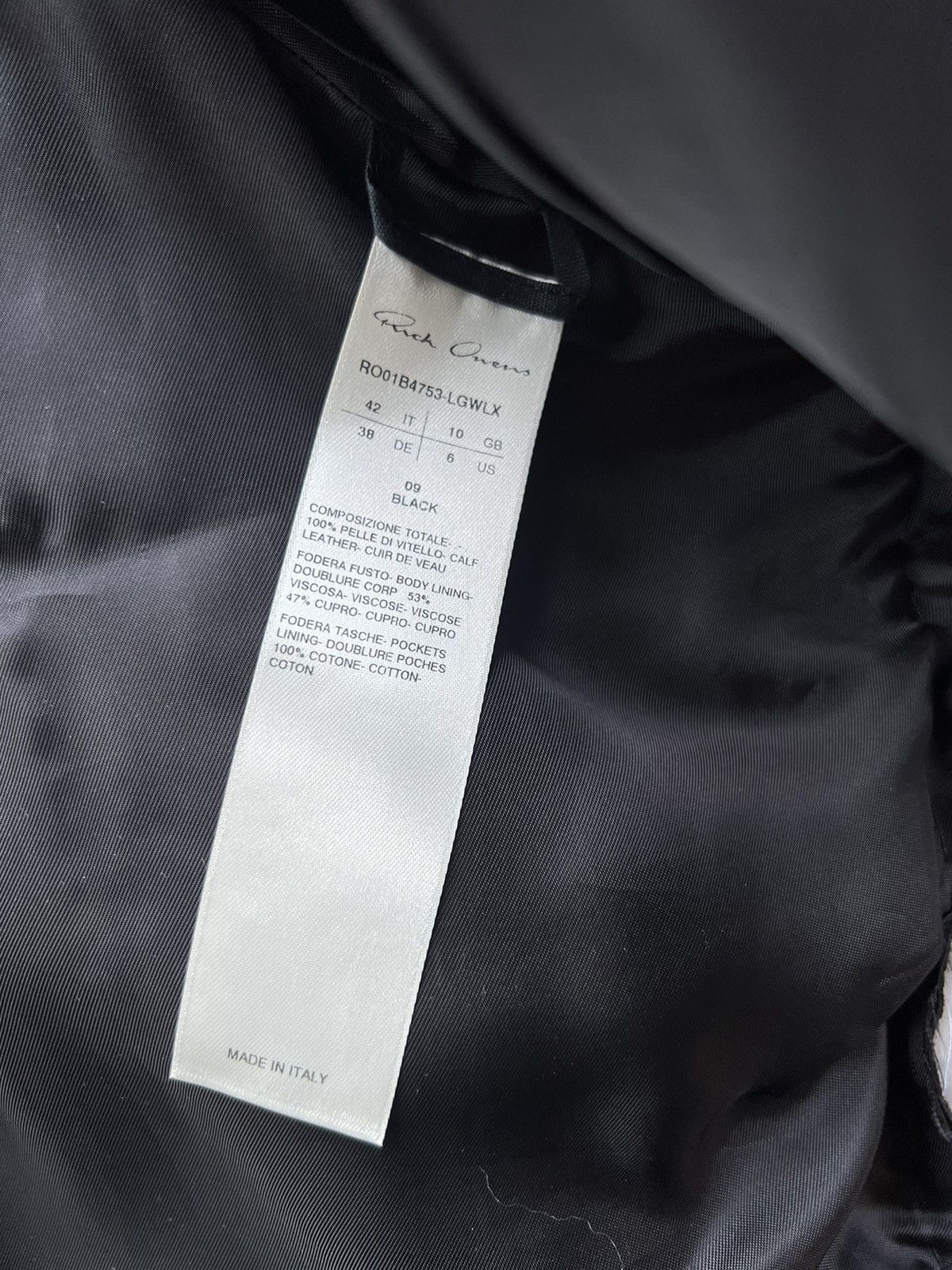 Rick Owens RUNWAY MICRO TATLIN LEATHER BLAZER Size US S / EU 44-46 / 1 - 4 Thumbnail