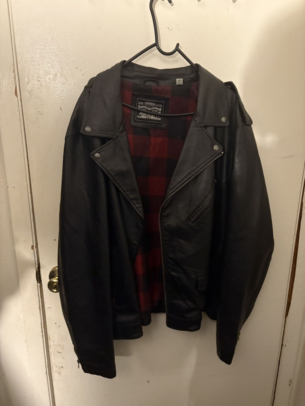 Levi's Levi Leather Jacket Size US XXL / EU 58 / 5 - 3 Thumbnail