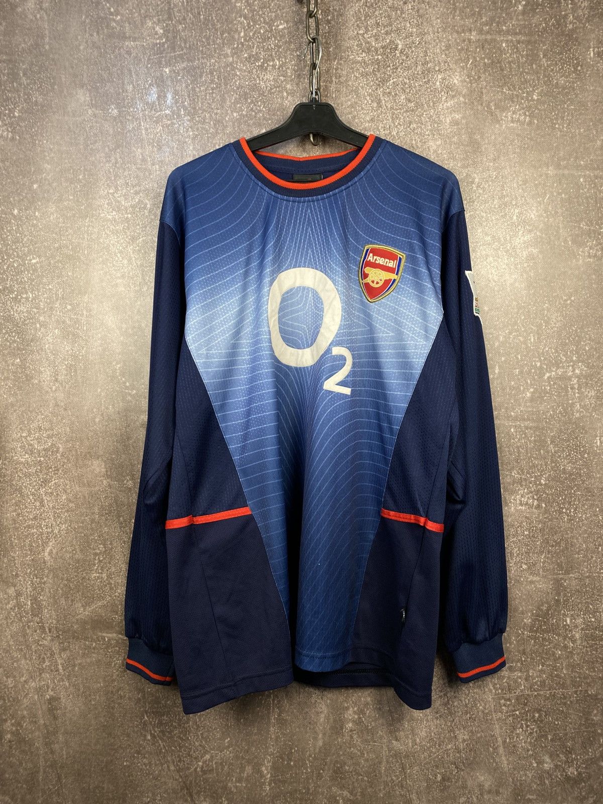 Nike Vintage Arsenal O2 rare soccer jersey 2002 Size US XL / EU 56 / 4 - 1 Thumbnail