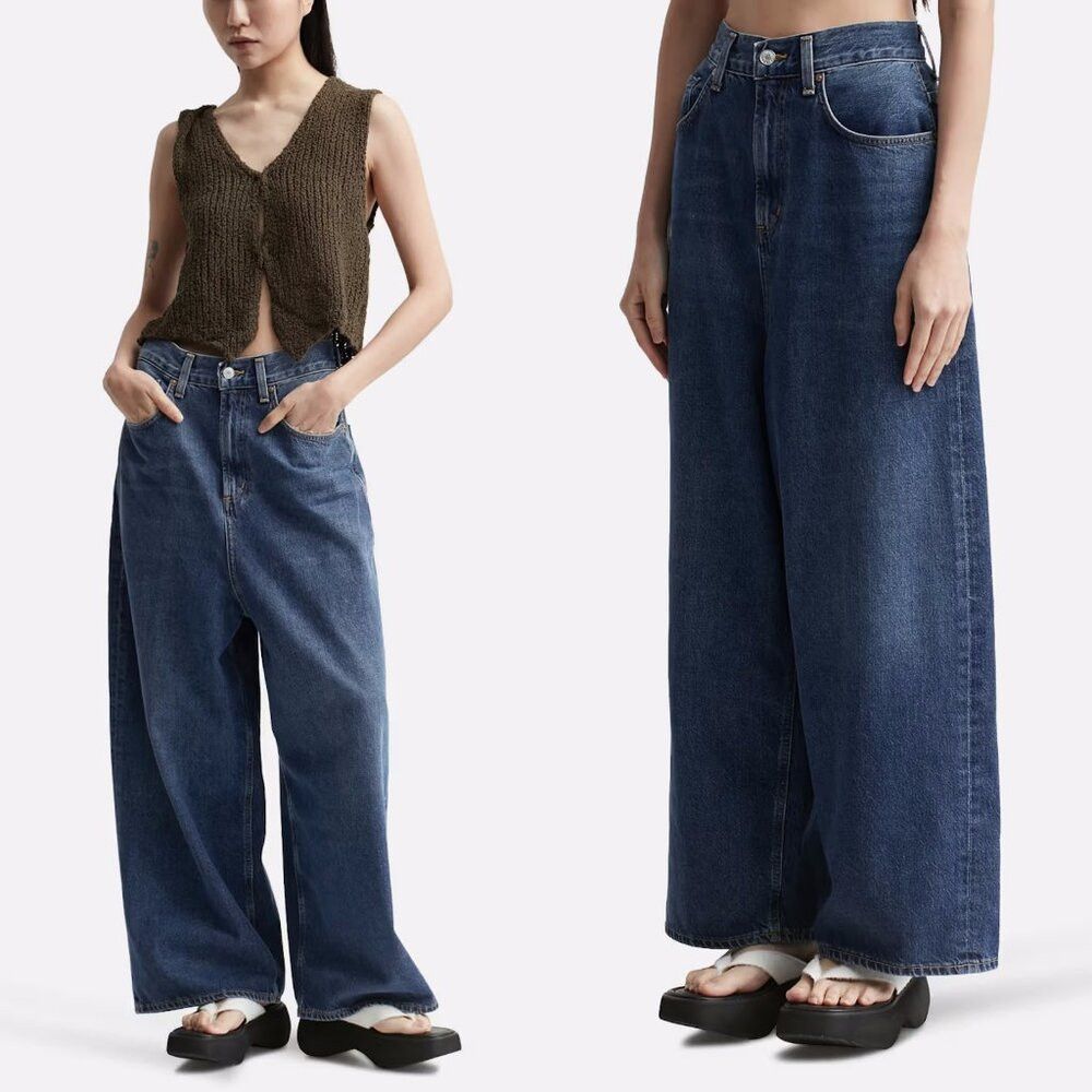 Agolde NWT New $248 AGOLDE Valeria Jeans Size 25 Size 25" / US 0 / IT 36 - 1 Thumbnail