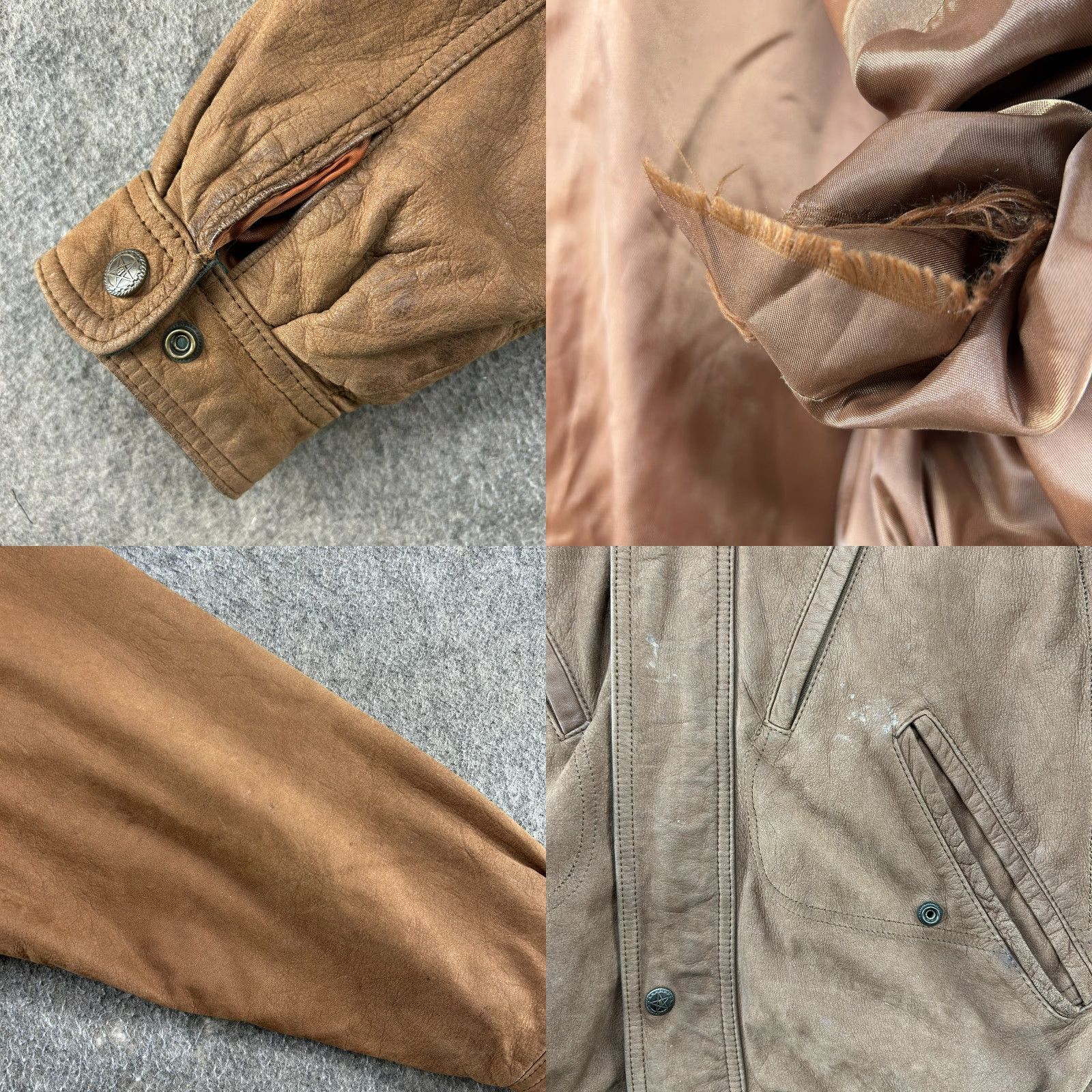 Vintage VINTAGE Beyond Leather Jacket Mens M Brown Bomber Genuine Flight Aviator 90s Casual Zip Full Zip Lined 80s Western 90s Riding Mens Size US M / EU 48-50 / 2 - 9 Thumbnail