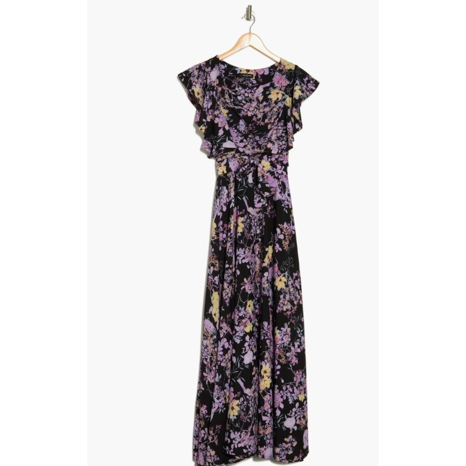 Other Women's Floral Wrap Dress, Area Stars, XS, Black, NWT Size XS / US 0-2 / IT 36-38 - 1 Thumbnail