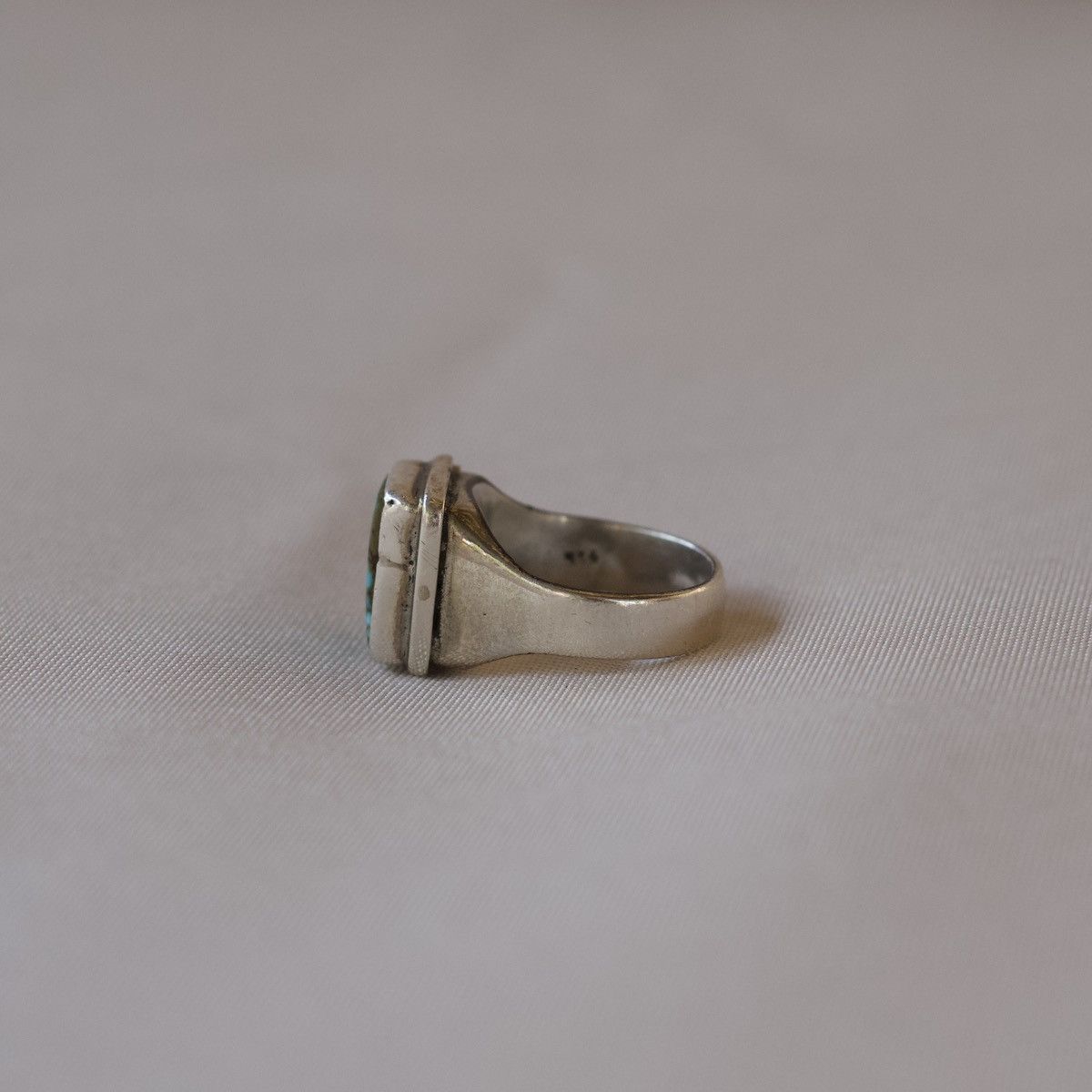 Handmade Handmade Sterling Silver Turquoise Ring 9 Size ONE SIZE - 2 Thumbnail