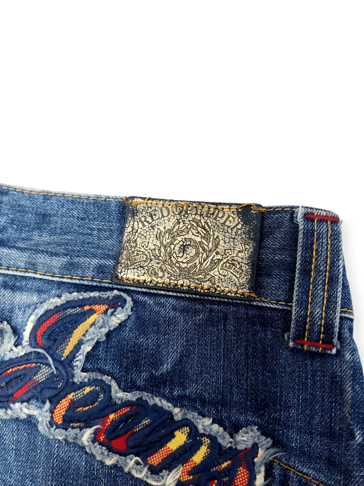 If Six Was Nine 🔥Red Pepper Studded Punkstar Archieve Union Jack Shorts Size US 34 / EU 50 - 11 Thumbnail