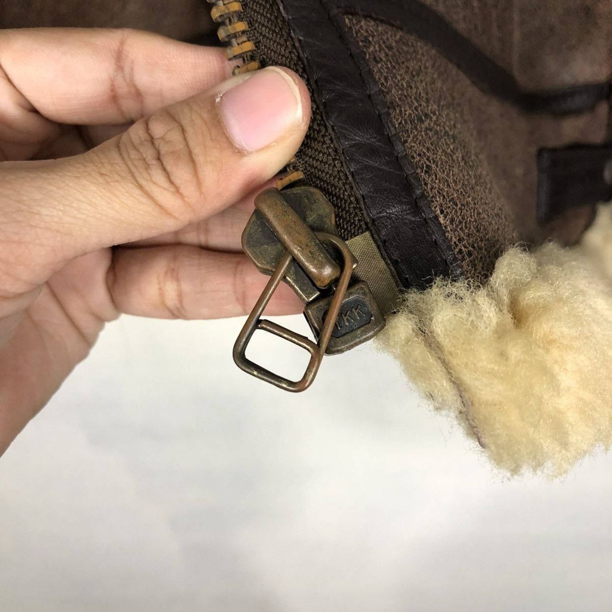 Vintage 🔥VINTAGE GENUINE LEATHER SHEARLING B-3 JACKET AIR FORCE Size US L / EU 52-54 / 3 - 18 Thumbnail