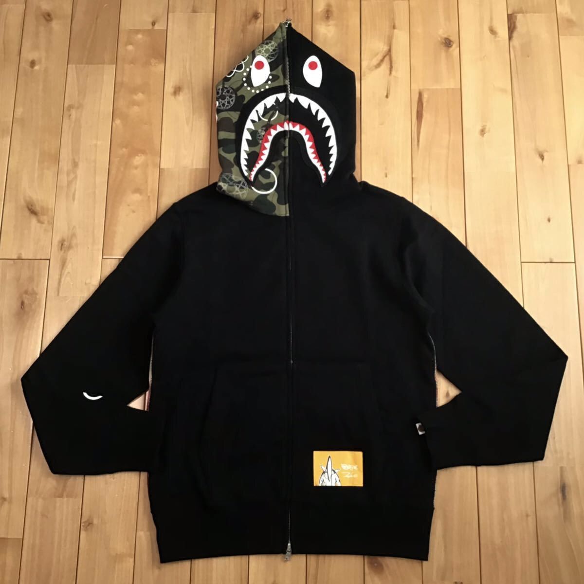 BAPE × Futura Shark full zip hoodie a bathing ape