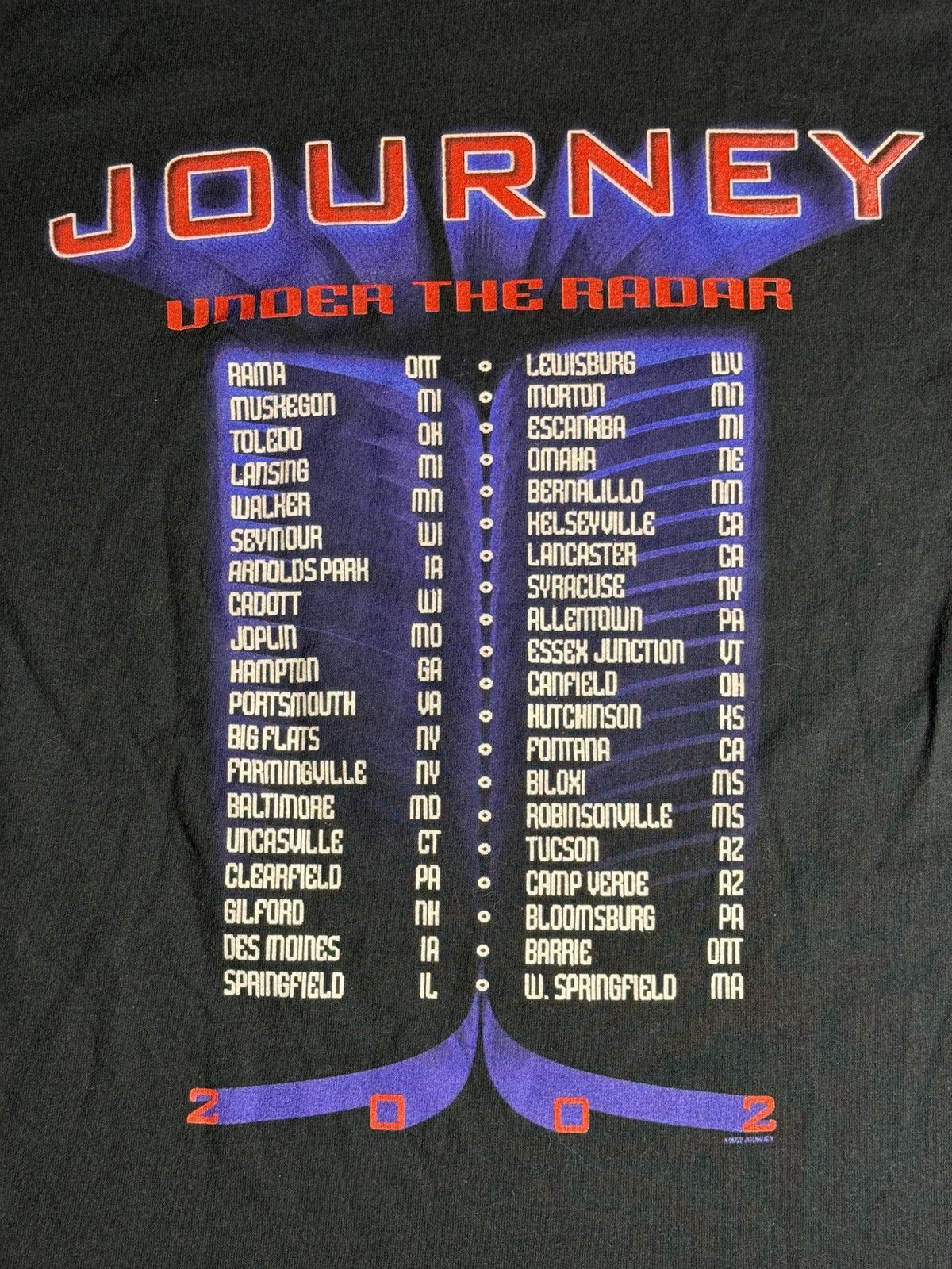 Vintage VINTAGE 2002 Jouney Tour Tee “Black” [M] PREOWNED Size US M / EU 48-50 / 2 - 4 Thumbnail