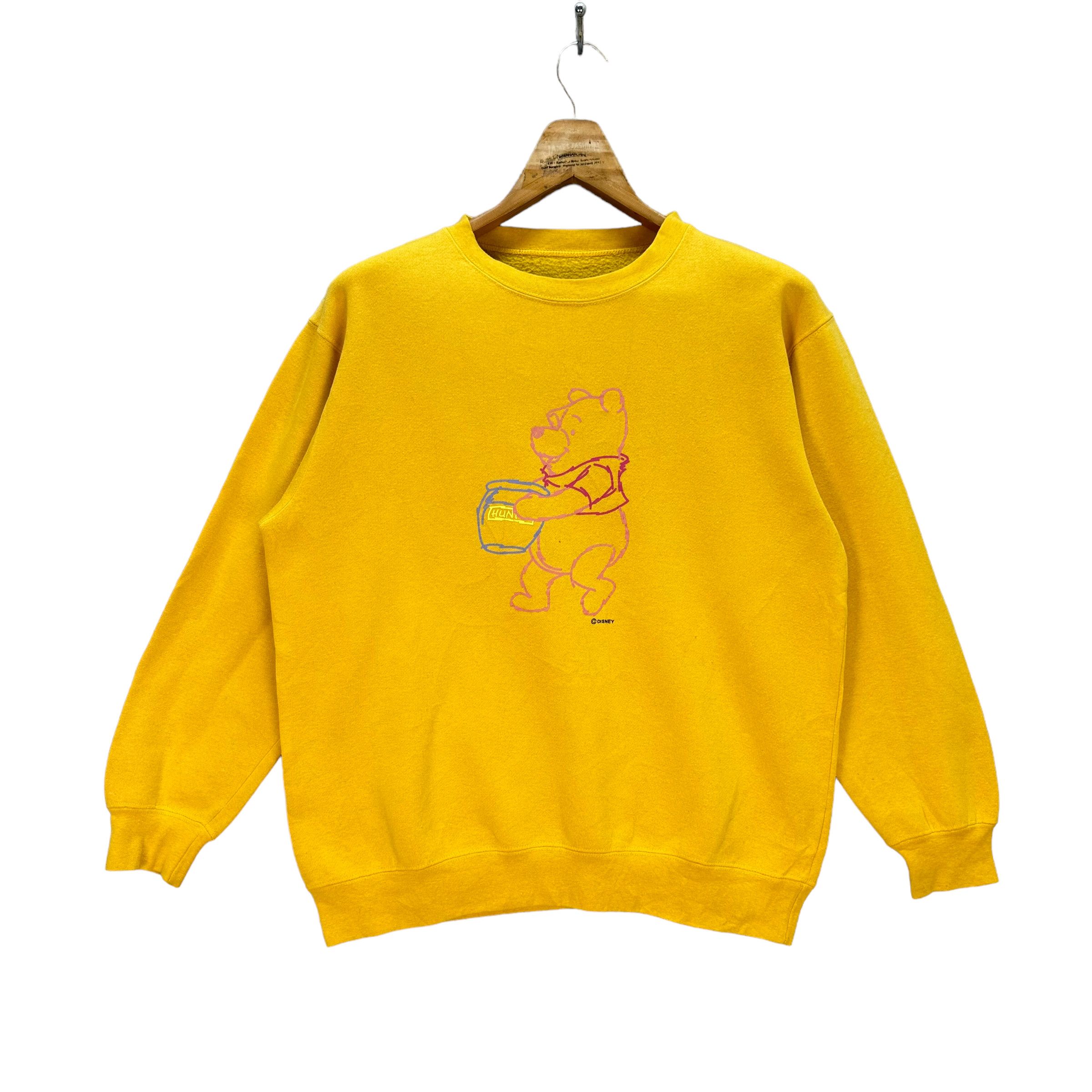 Disney WINNIE THE POOH YELLOW SWEATSHIRTS #8473-010 Size US M / EU 48-50 / 2 - 1 Thumbnail