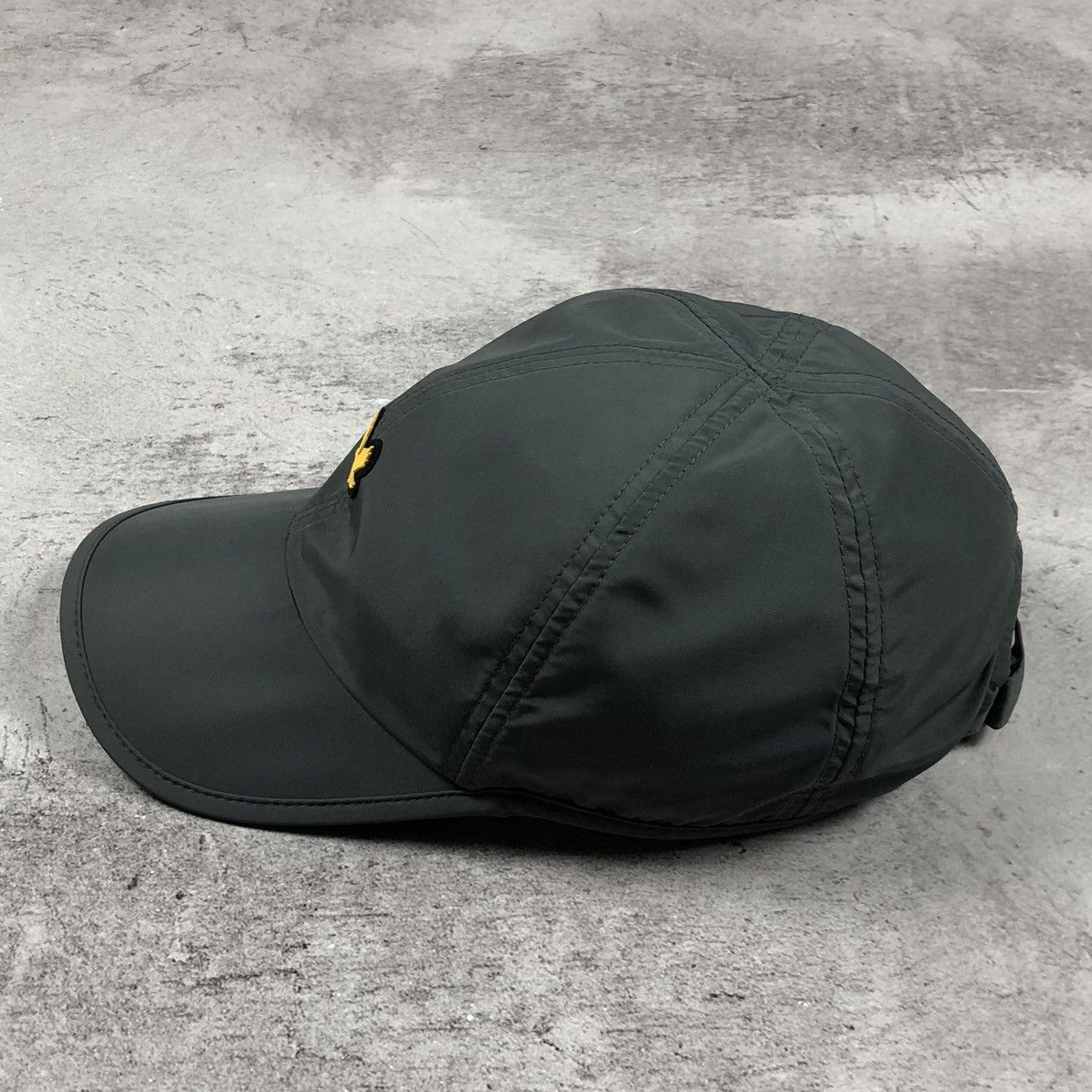 Lyle & Scott Lyle & Scott Tech Golden Eagle Logo Nylon Polyester Grey Cap Size ONE SIZE - 4 Thumbnail