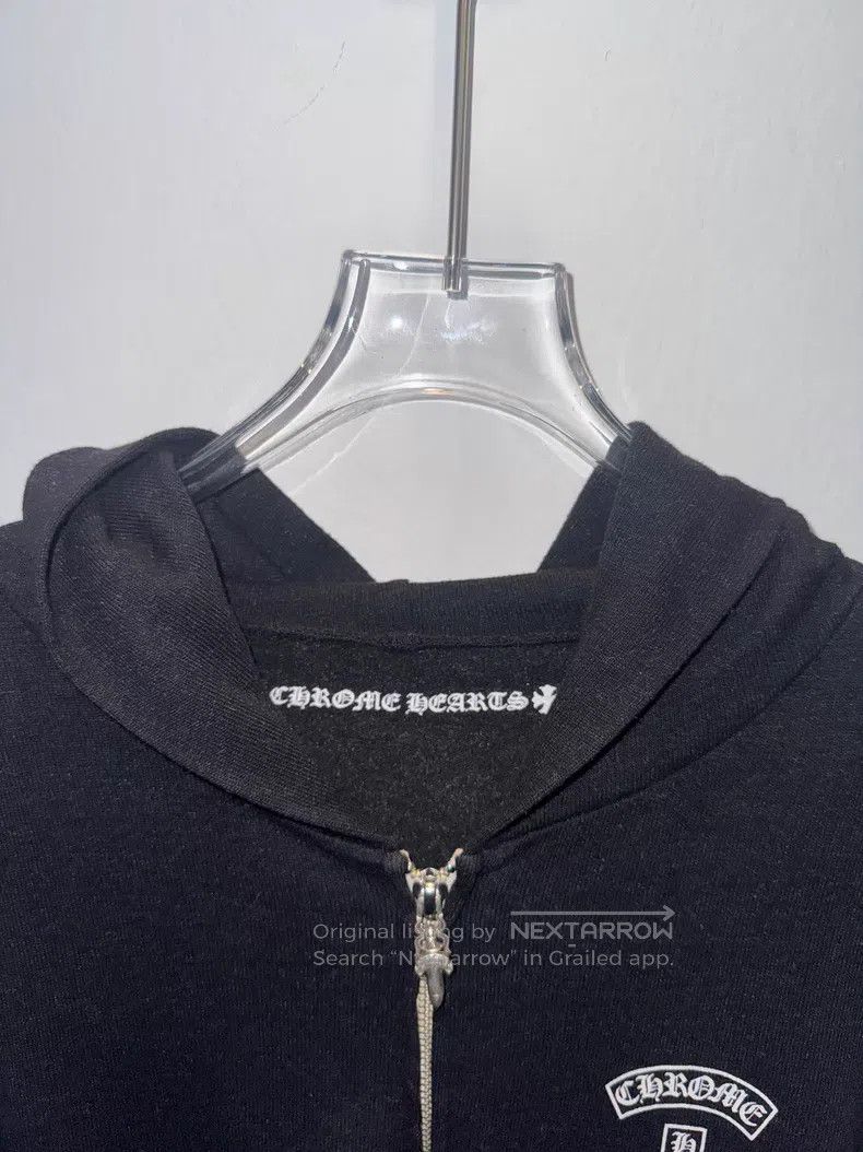 Chrome Hearts CHROME HEARTS Size M Black Scroll Crossed Arm Print Zip-up Size US M / EU 48-50 / 2 - 2 Thumbnail