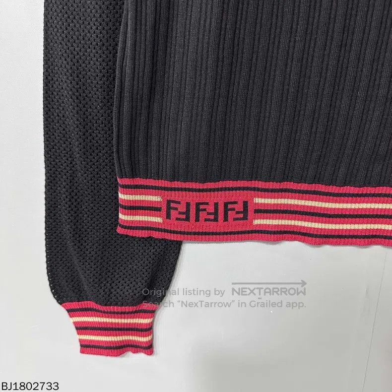 Fendi Fendi Striped Silk Long Sleeve Undergarment Size M / US 6-8 / IT 42-44 - 4 Thumbnail