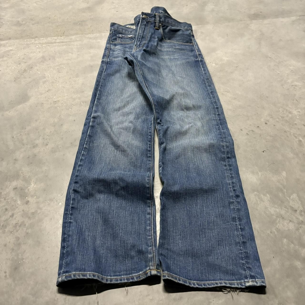 Japanese Brand × Vintage Crazy Vintage Y2K/2000s Grunge Faded Medium Wash Denim Jeans! Size US 30 / EU 46 - 3 Thumbnail