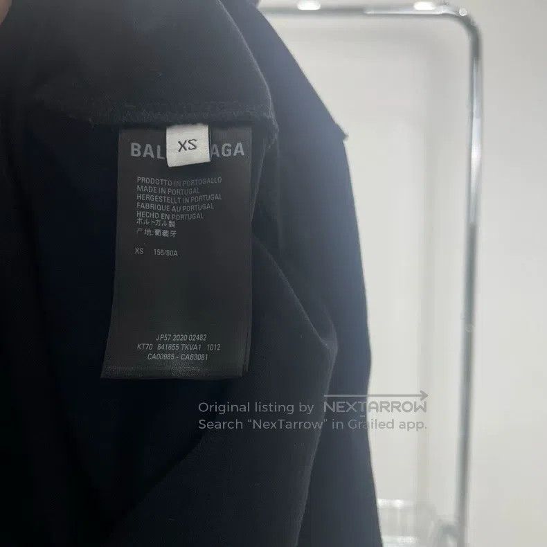 Balenciaga Balenciaga Black Chest Printed Devil Face Logo Back Embroi Size US XS / EU 42 / 0 - 5 Thumbnail