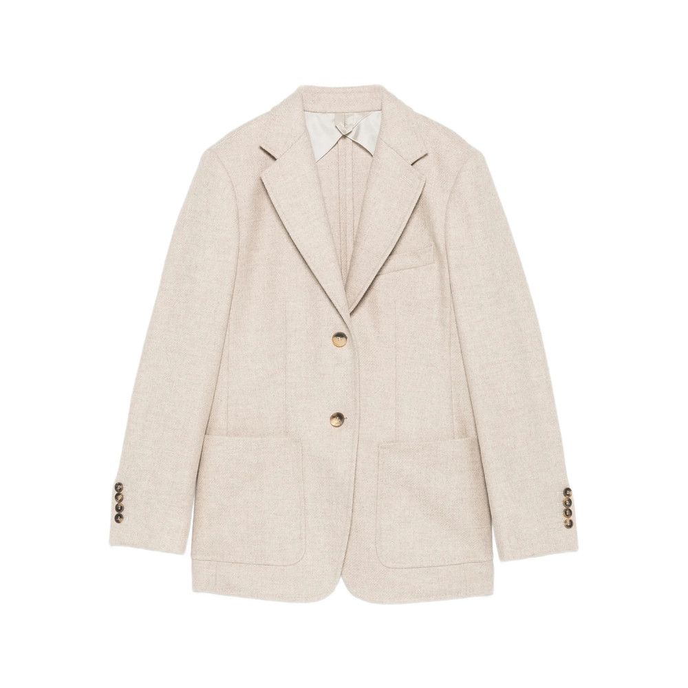 Max Mara Max Mara NEUTRALS Jackets - Blazers Size M / US 6-8 / IT 42-44 - 1 Thumbnail
