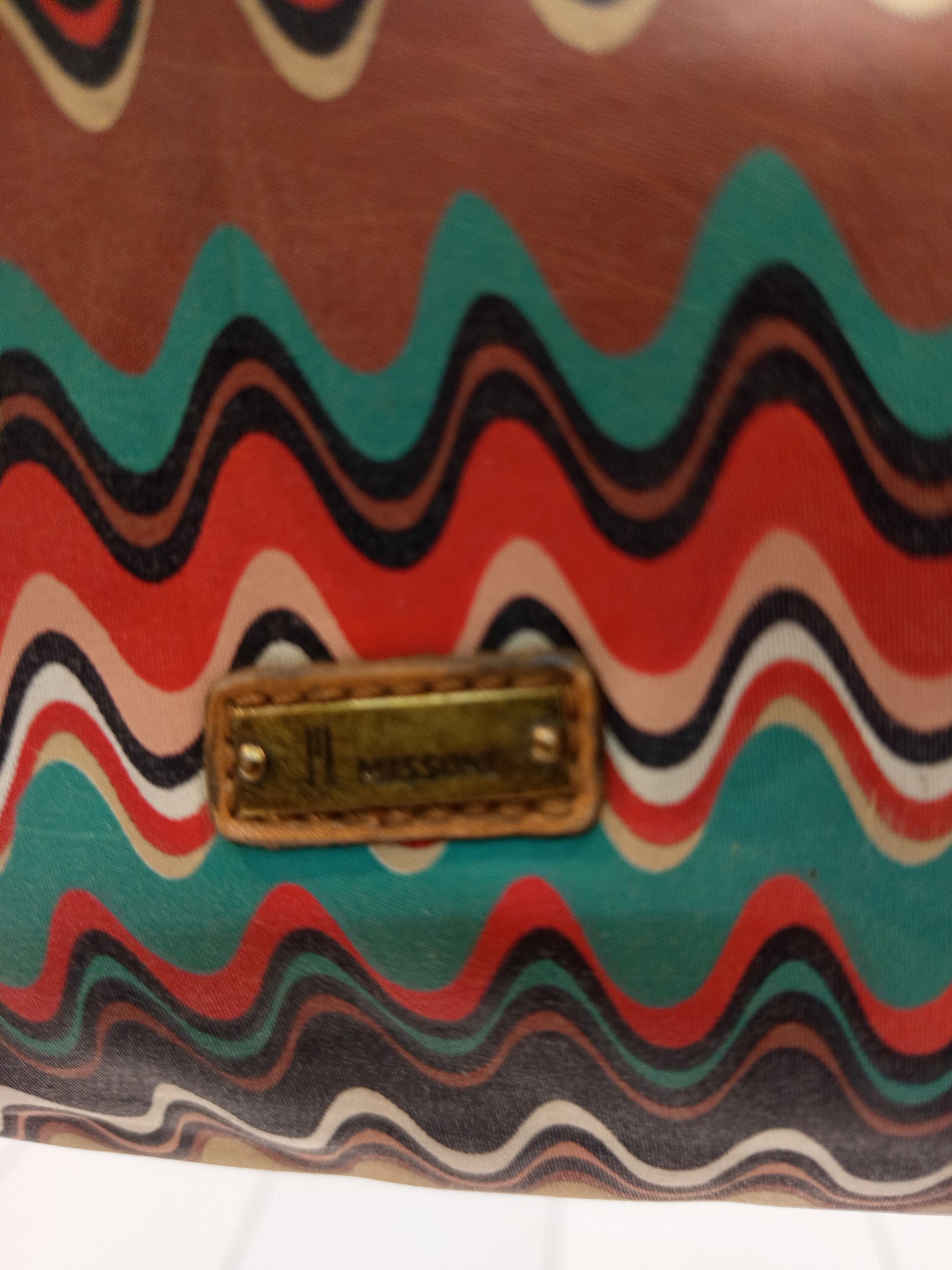 Missoni Missoni Zigzag Multicolor Shoulder Bag Hobo Leather Trim Size ONE SIZE - 14 Thumbnail