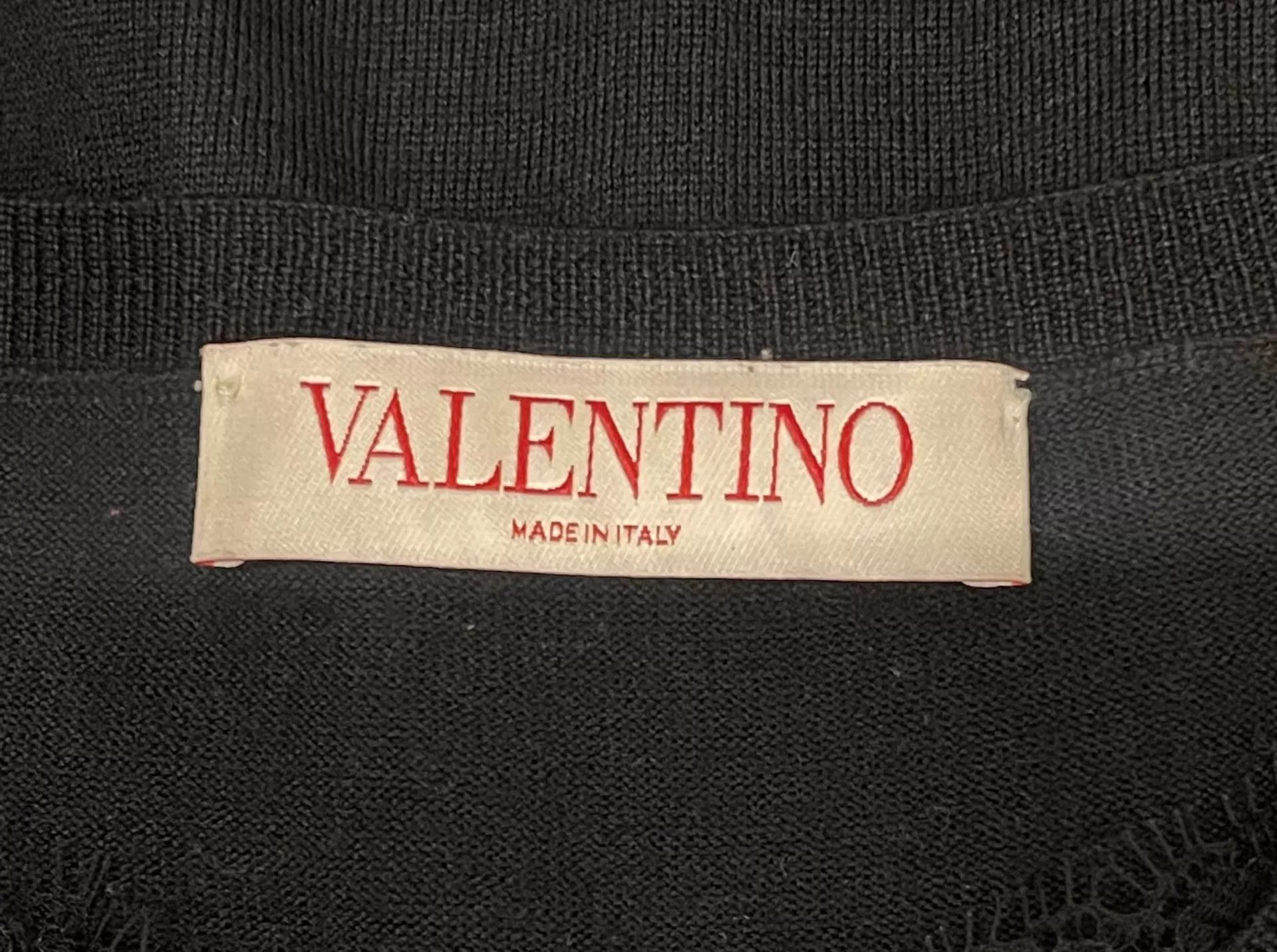 Valentino VALENTINO V-neck lace wool pullover women's S Size S / US 4 / IT 40 - 5 Thumbnail