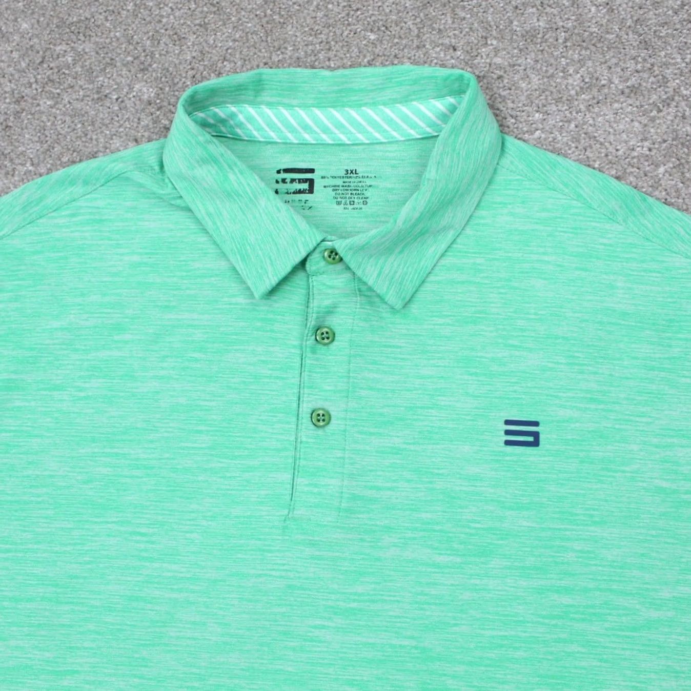Vintage Three Sixty Six Polo Shirt Mens 3XL Green Performance Stretch S/S Polo Shirt Golf Tennis Walking Mens 3XL Green Size US XXL / EU 58 / 5 - 5 Thumbnail