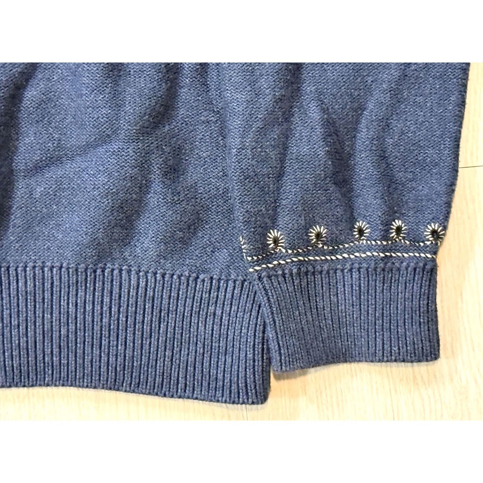 Pendleton Pendleton Women’s Embroidered Shawl Cardigan Sweater L Blue Western Cowboy Size L / US 10 / IT 46 - 5 Thumbnail