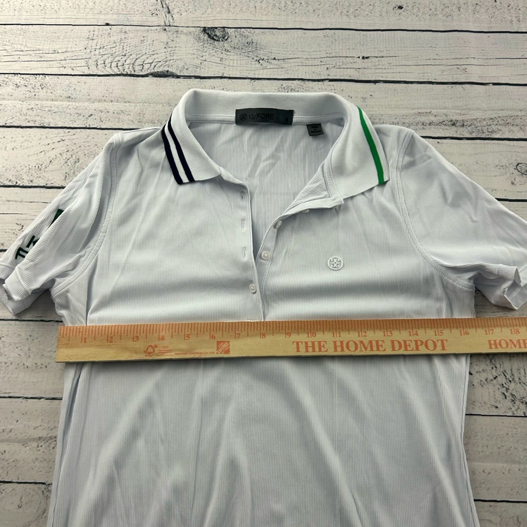 Vintage G Fore Korn Ferry Tour Short Sleeve Ribbed Golf Polo Shirt Women's Small White Size S / US 4 / IT 40 - 6 Thumbnail