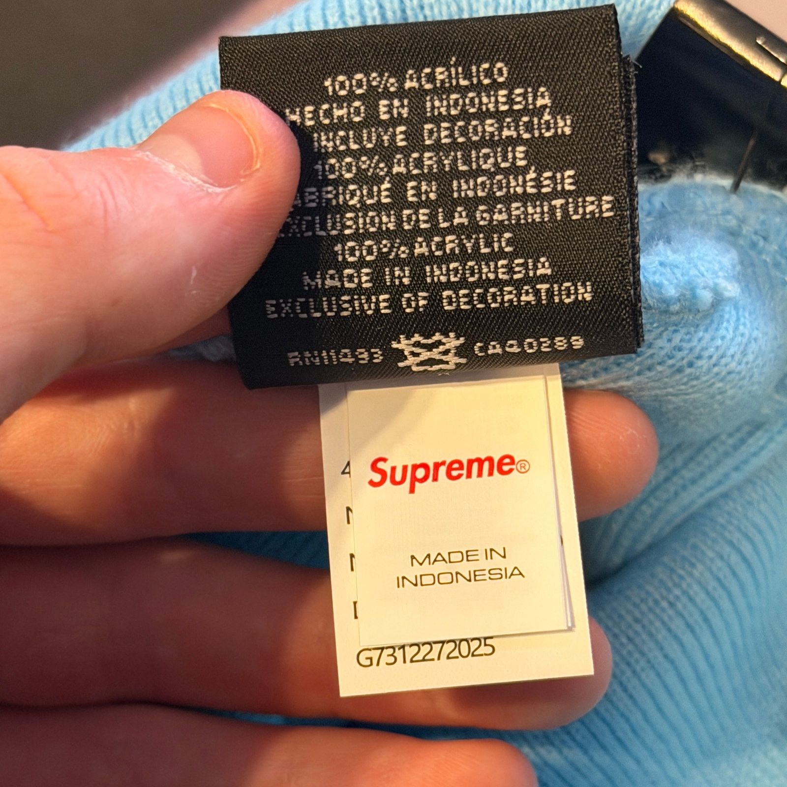 Supreme Supreme New Era Devil S Logo Beanie` Size ONE SIZE - 6 Thumbnail