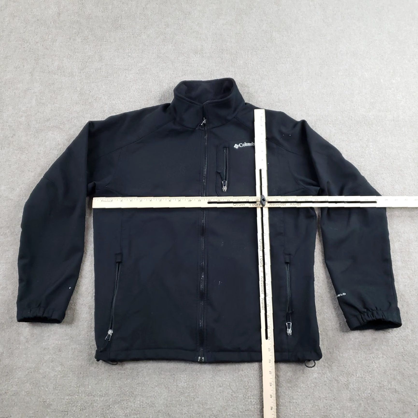 Vintage Columbia Jacket Mens L Black Windbreaker Full Zip Pockets Omni-Shield Size US L / EU 52-54 / 3 - 2 Thumbnail