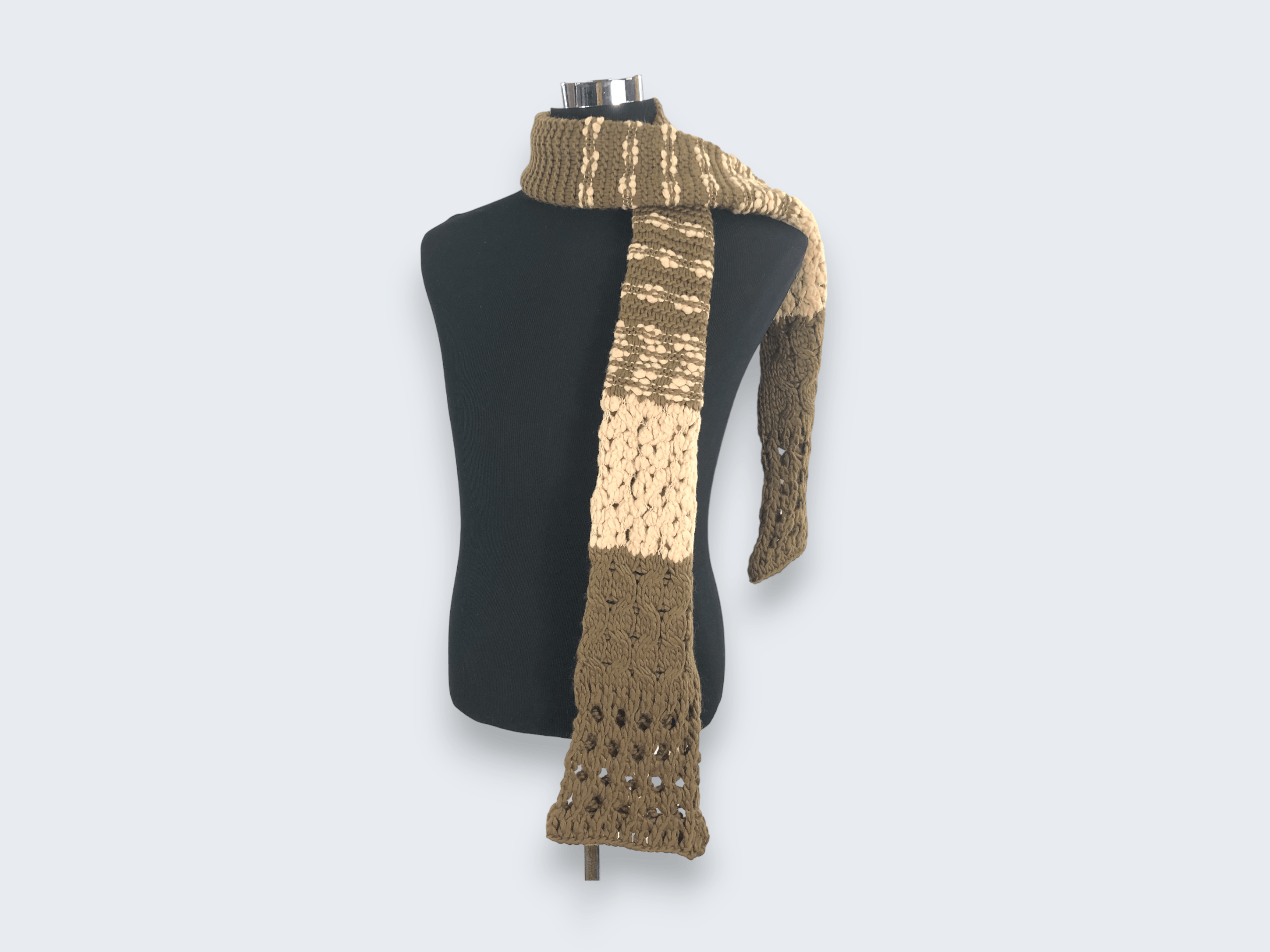 DKNY × Vintage Vintage DKNY Wool Scarf Muffler MF406 Size ONE SIZE - 2 Thumbnail