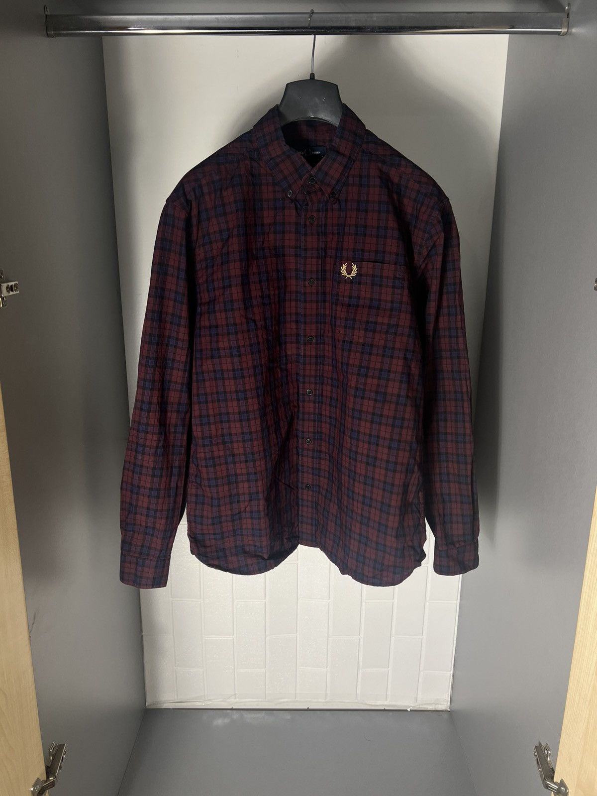 Fred Perry × Vintage VERY RARE FRED PERRY LONG SLEEVE SHIRT DESIGNER CASUAL Y2K Size US L / EU 52-54 / 3 - 1 Thumbnail