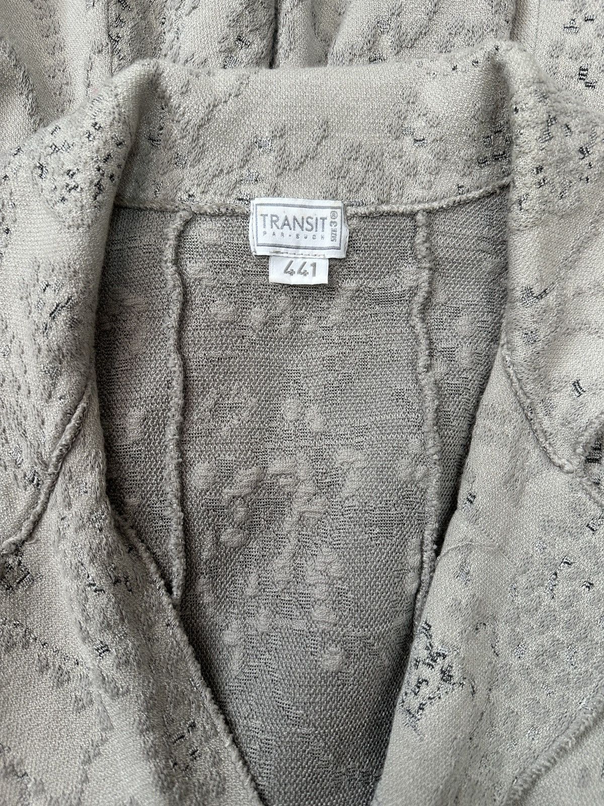 Transit TRANSIT PAR SUCH Avant Garde Asymmetrical Jacquard Jacket Size M / US 6-8 / IT 42-44 - 4 Thumbnail