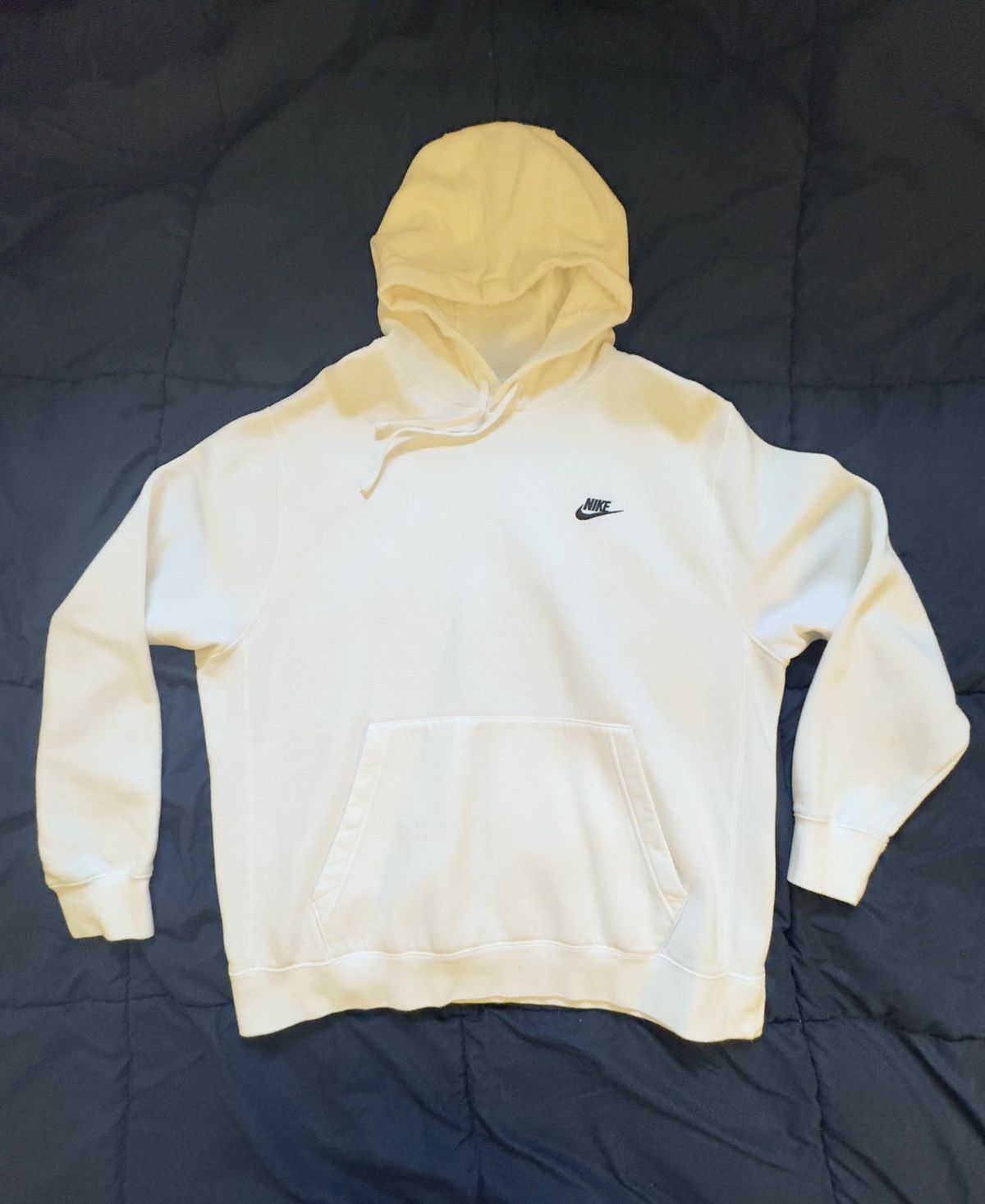 Nike NIKE white logo hoodie Size US XL / EU 56 / 4 - 1 Thumbnail