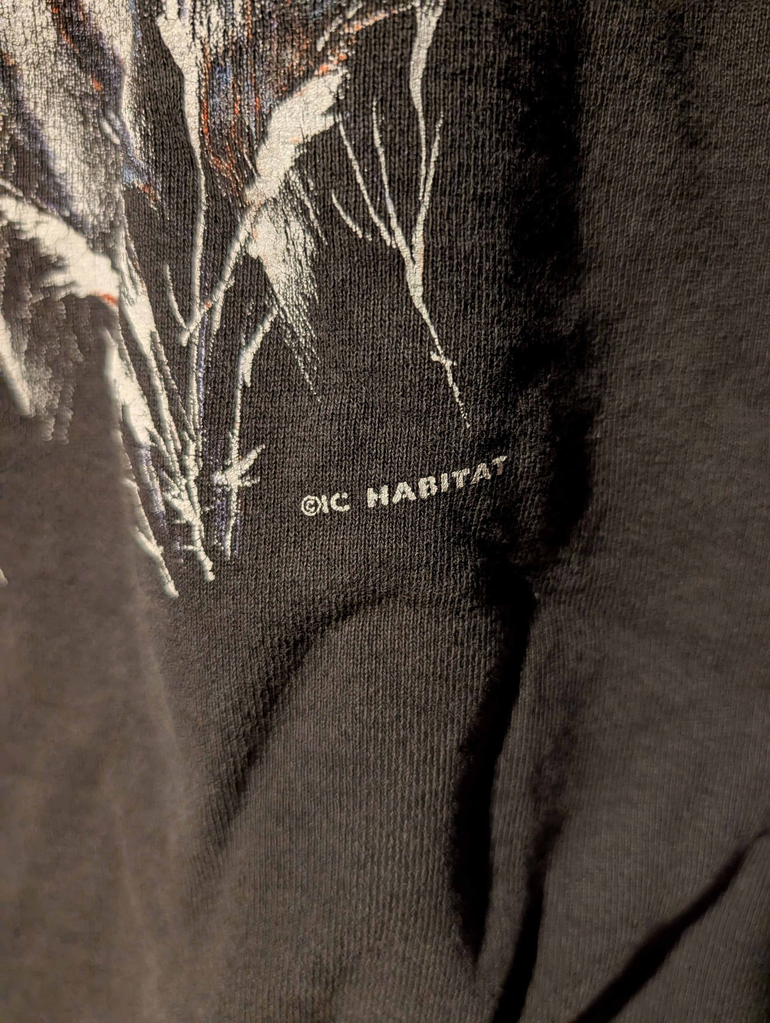 Habitat Vintage 90s Habitat Snow Tiger Sweatshirt Big Print Nature Size US XL / EU 56 / 4 - 3 Thumbnail