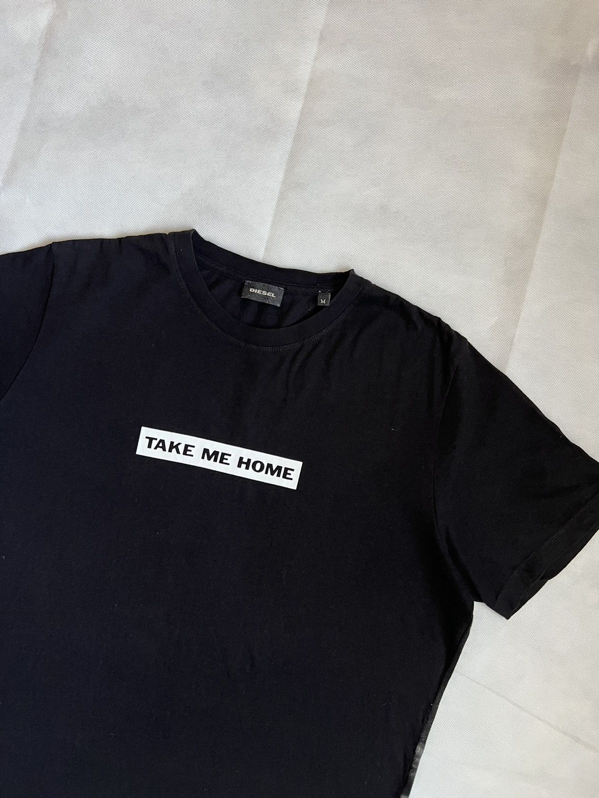 Designer × Diesel Diesel Claudio Majorana Take Me Home Black Tshirt Size US M / EU 48-50 / 2 - 6 Thumbnail