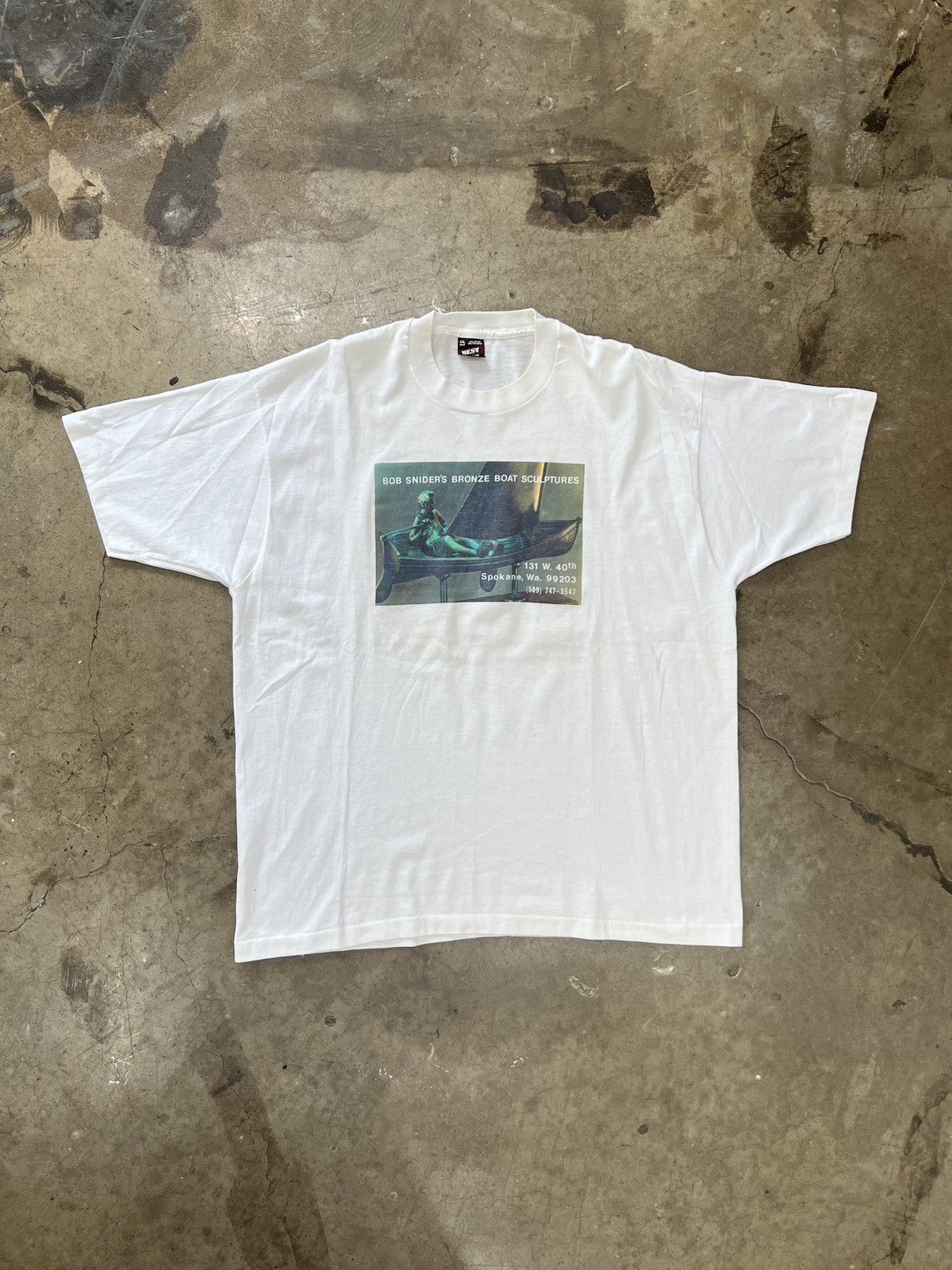 Vintage Vintage Bob Snider's Sculptures Art Tee Single Stitch XXL Size US XXL / EU 58 / 5 - 2 Thumbnail