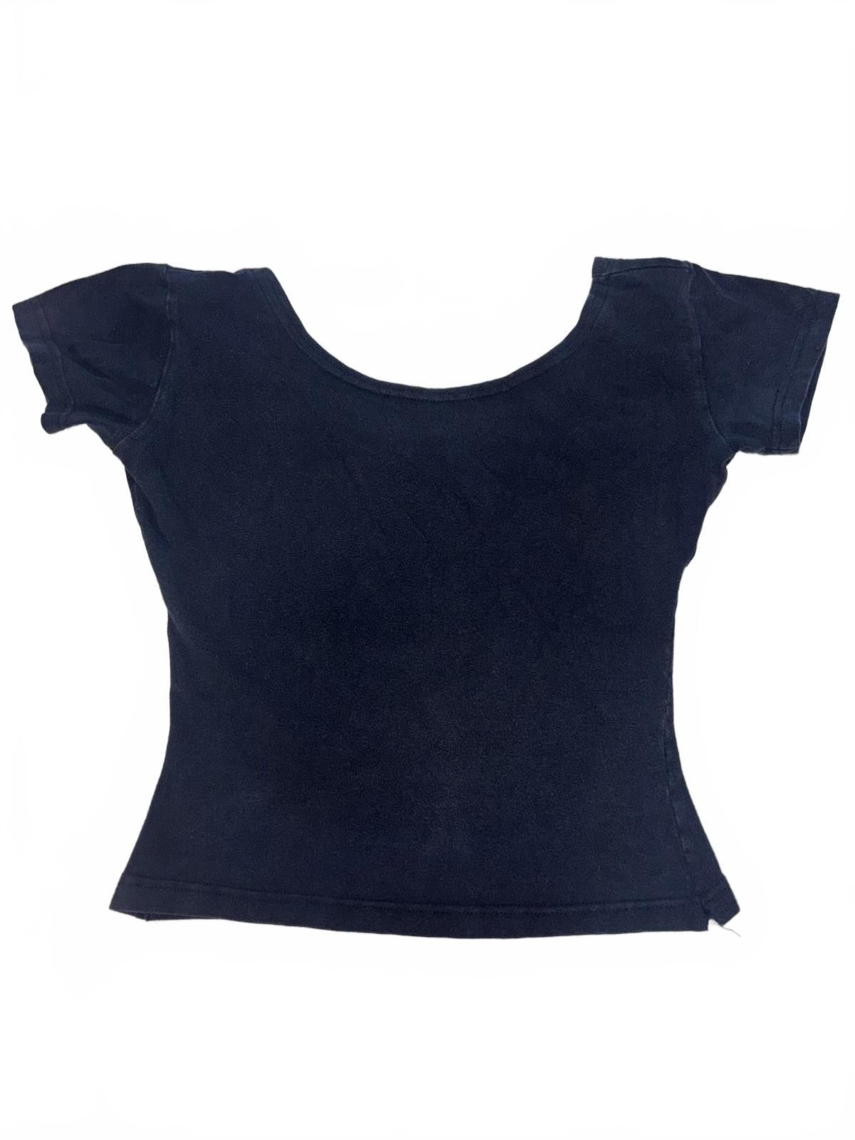 Designer Stylish Black Short Sleeve Top Size M / US 6-8 / IT 42-44 - 1 Thumbnail