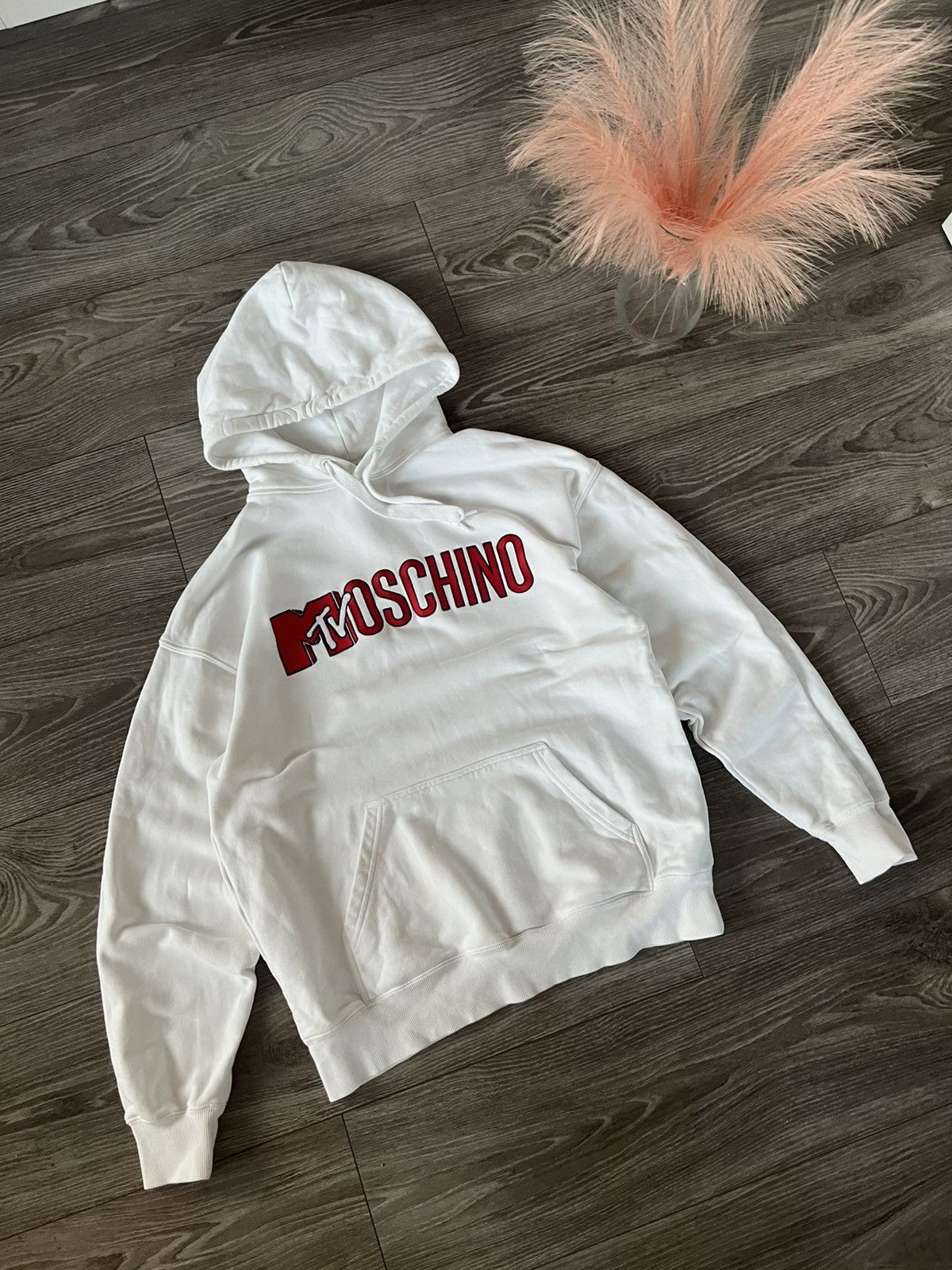 H&M × Moschino × Mtv ‼️Moschino x H&M x Mtv Big Knit Logo White Hoodie‼️ Size US S / EU 44-46 / 1 - 9 Thumbnail