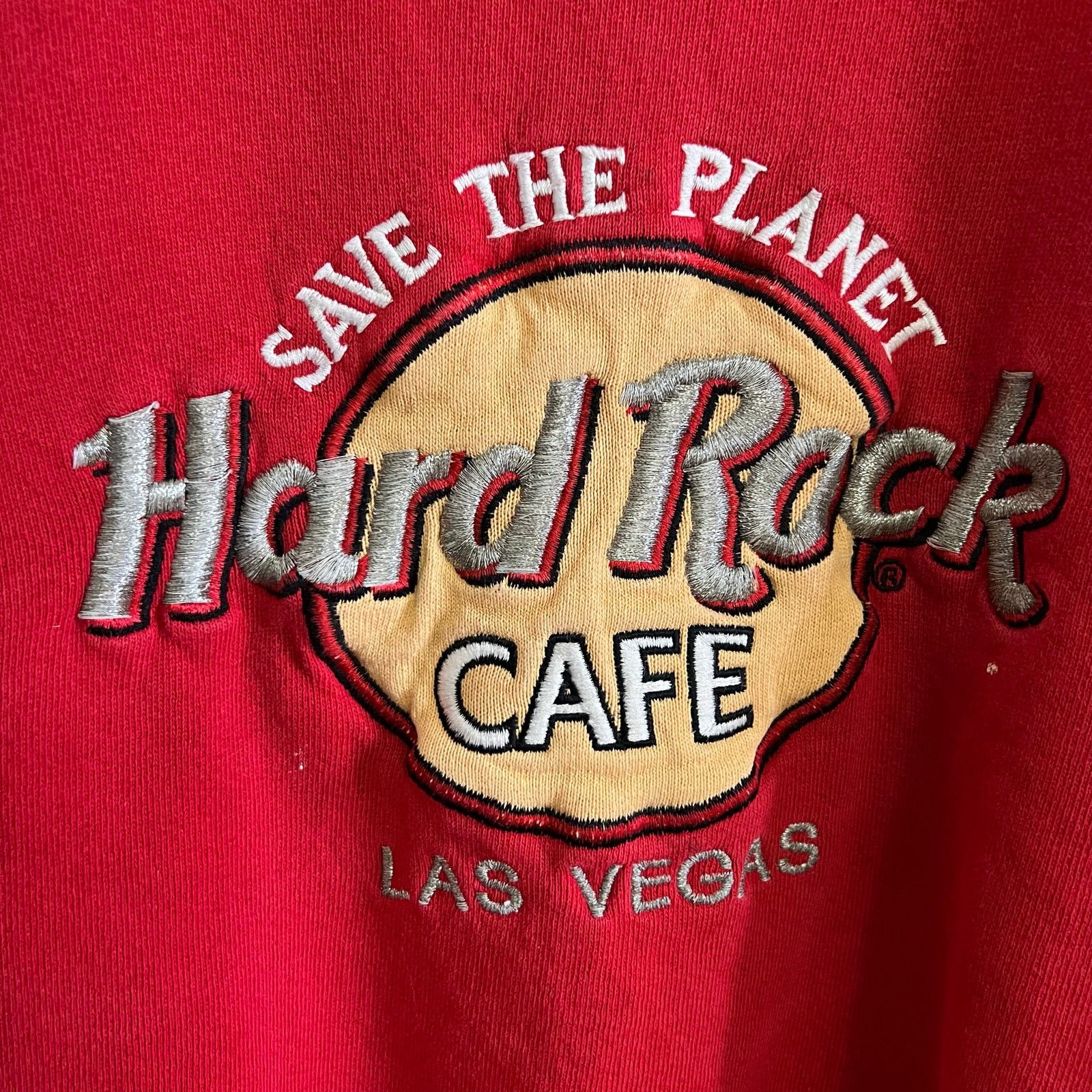 Hard Rock Cafe Vintage 90s Hard Rock Cafe Sweatshirt Mens XL Red Las Vegas Size US XL / EU 56 / 4 - 3 Thumbnail