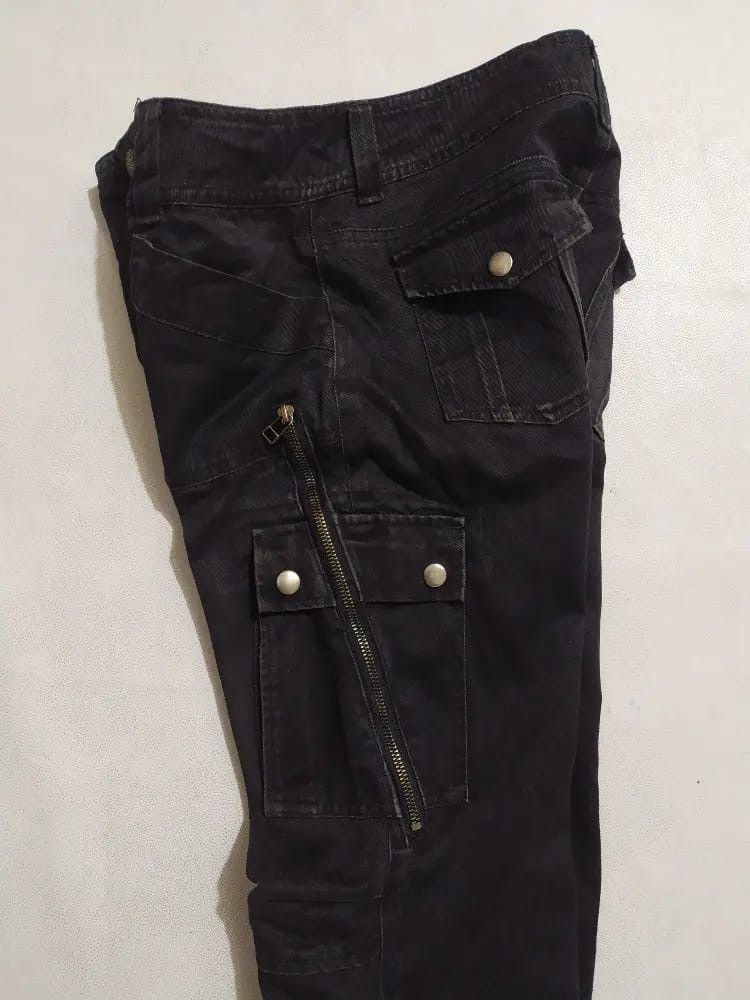 Japanese Brand PEEPUP Bondage Punk Zipper Style Split Pocket Pants Size US 29 - 13 Thumbnail