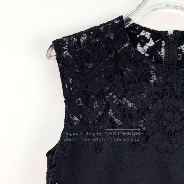 Valentino Valentino Black floral lace embroidered panelled cotton c Size XS / US 0-2 / IT 36-38 - 3 Thumbnail