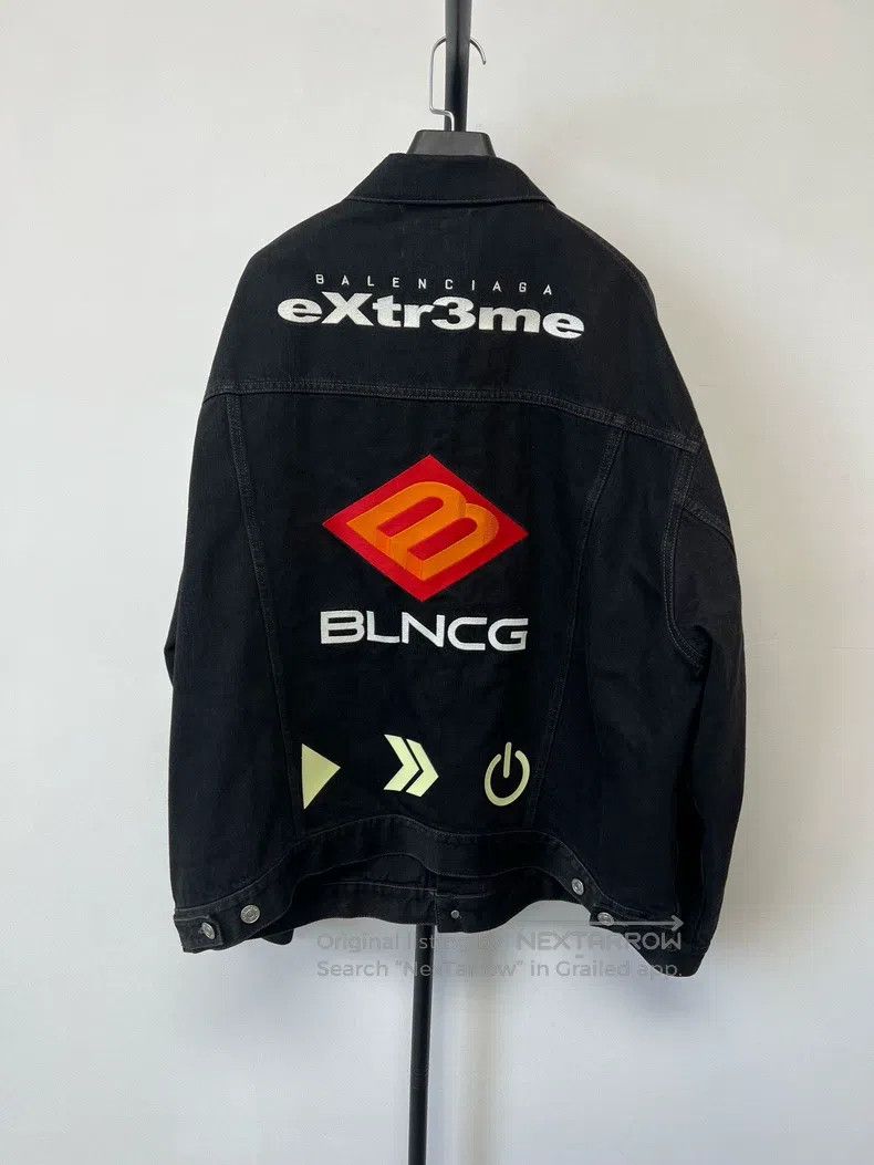 Balenciaga Balenciaga Future World Logo Denim Jacket Size US L / EU 52-54 / 3 - 3 Thumbnail