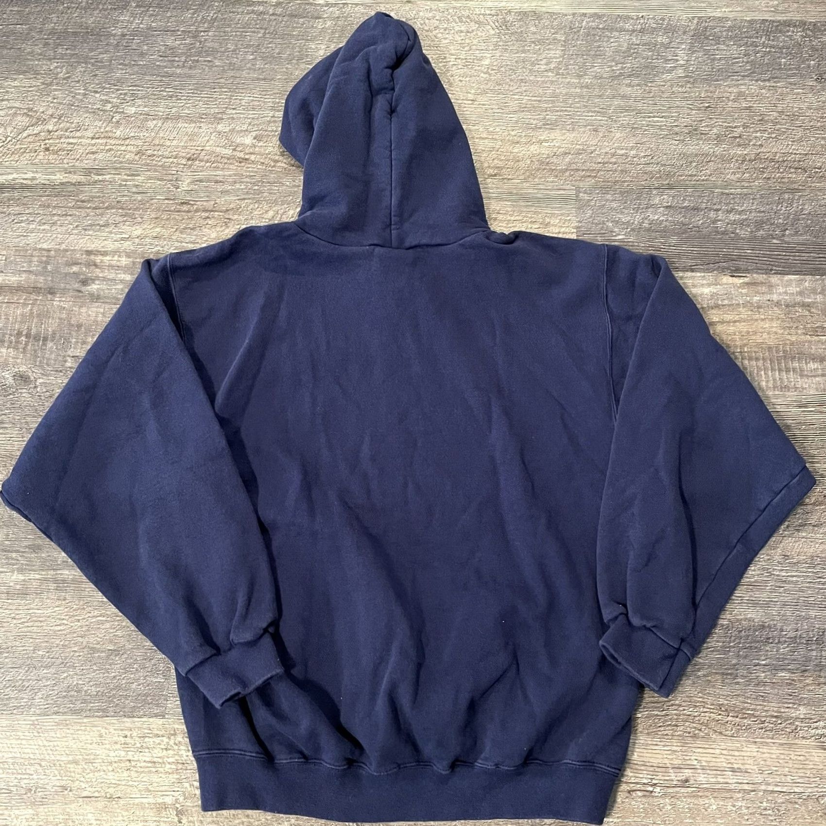 Nike VTG Nike Hoodie Swoosh 90s Blue White Tag Essential Hoodie Mens Small Vintage Check Fleece 1990s US Made Size US S / EU 44-46 / 1 - 2 Thumbnail