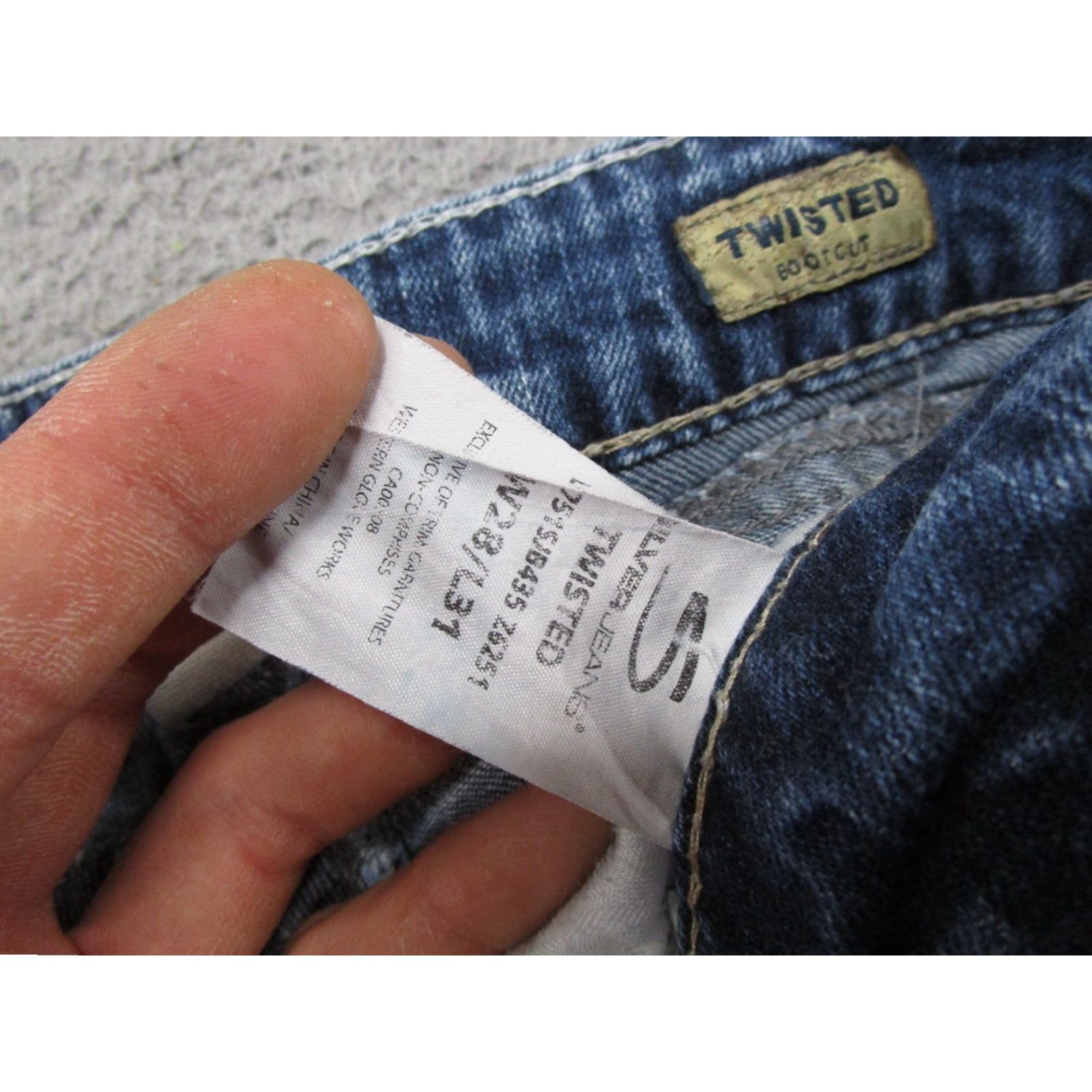 Silver Jeans Co. Y2K Silver Jeans Co Twisted Boot Cut Jeans Women's Tag Size 28x31 Blue Denim Cotton Blend 5-Pocket Design Regular Rise Low Waist Womens Size 28" / US 6 / IT 42 - 5 Thumbnail