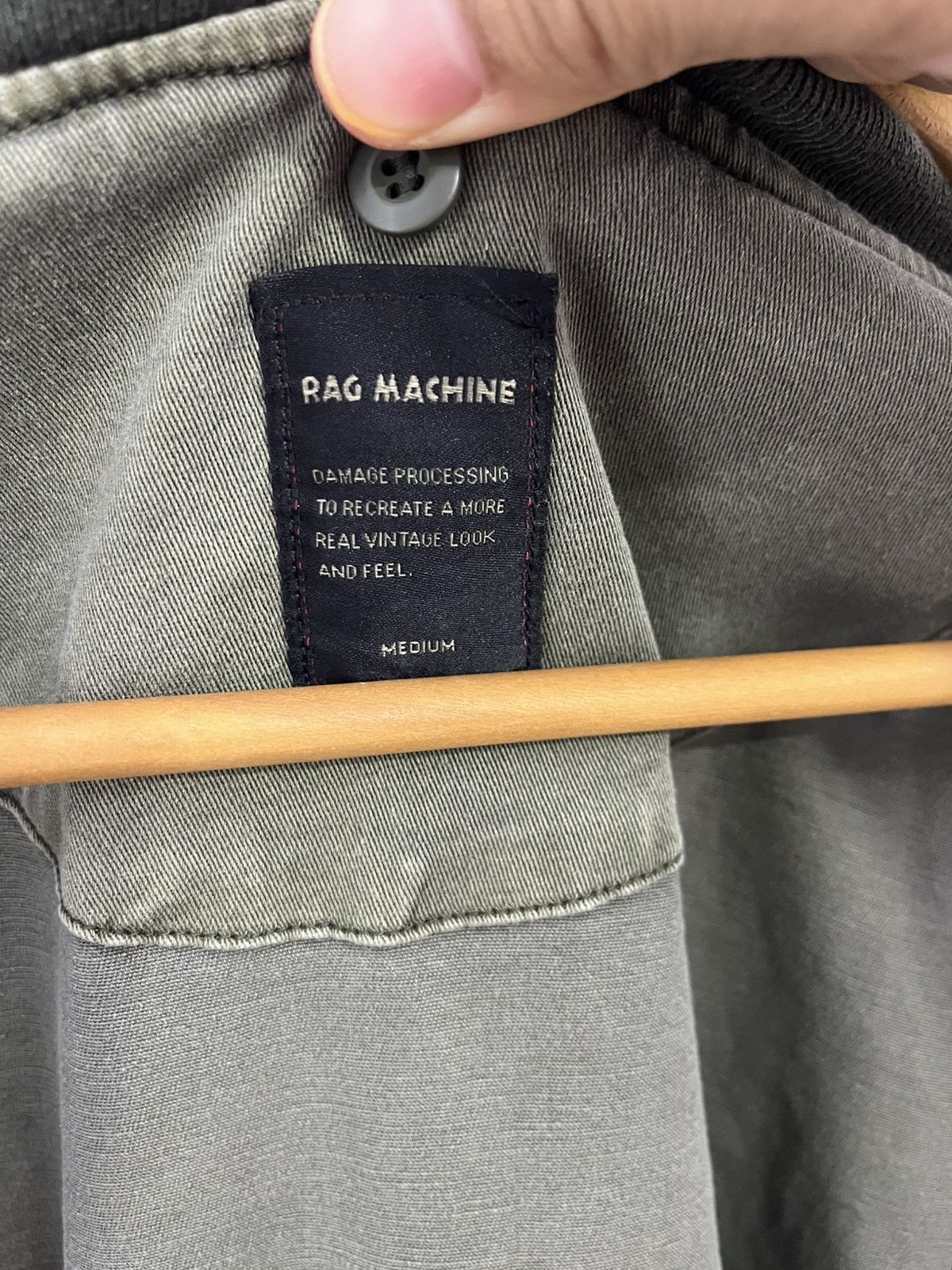 Japanese Brand Rag Machine Vintage Wash MA-1 Bomber Jacket Size US M / EU 48-50 / 2 - 9 Thumbnail