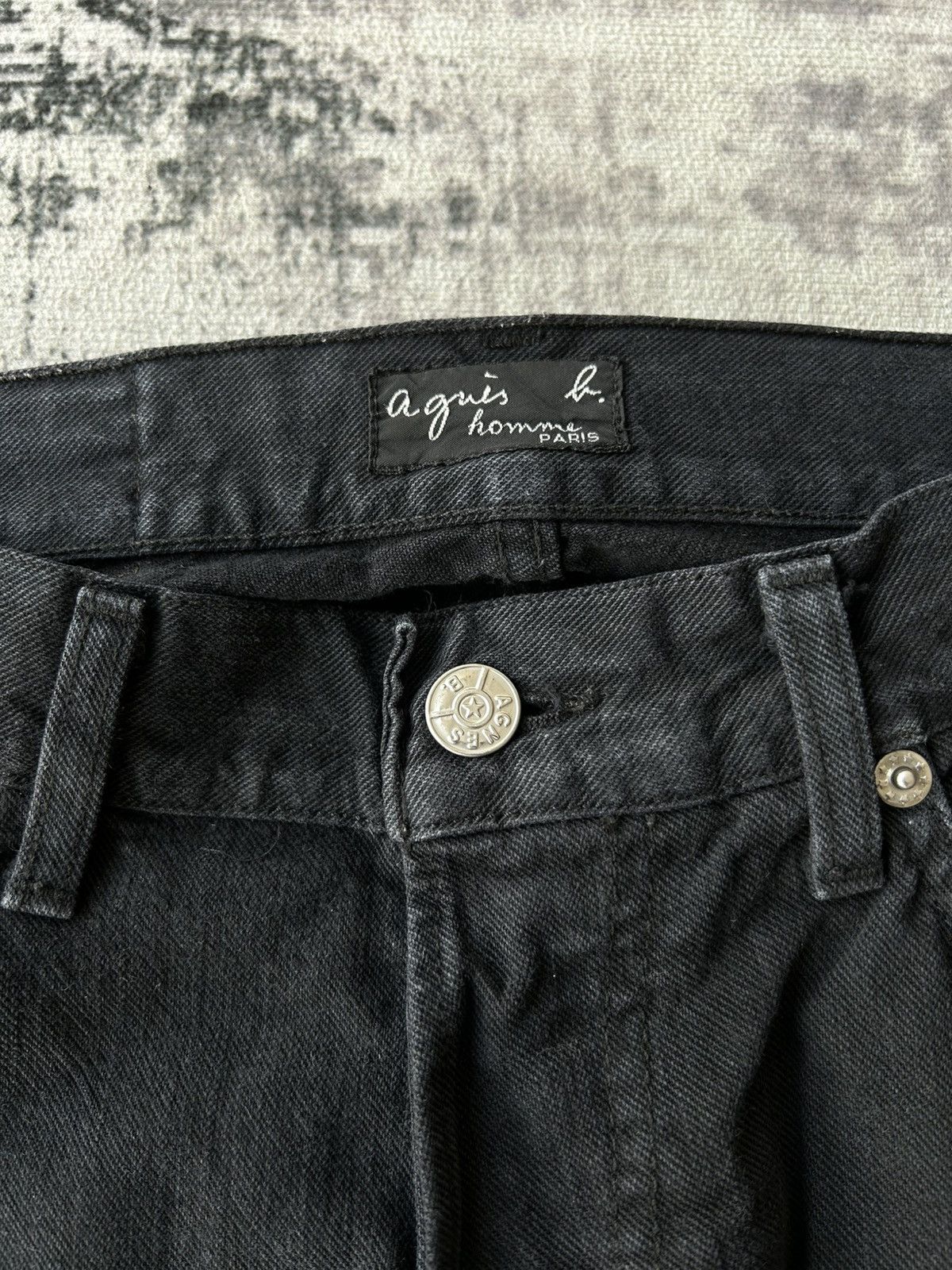 agnes b. Agnes.b Black Plain Jeans Size US 29 - 9 Thumbnail