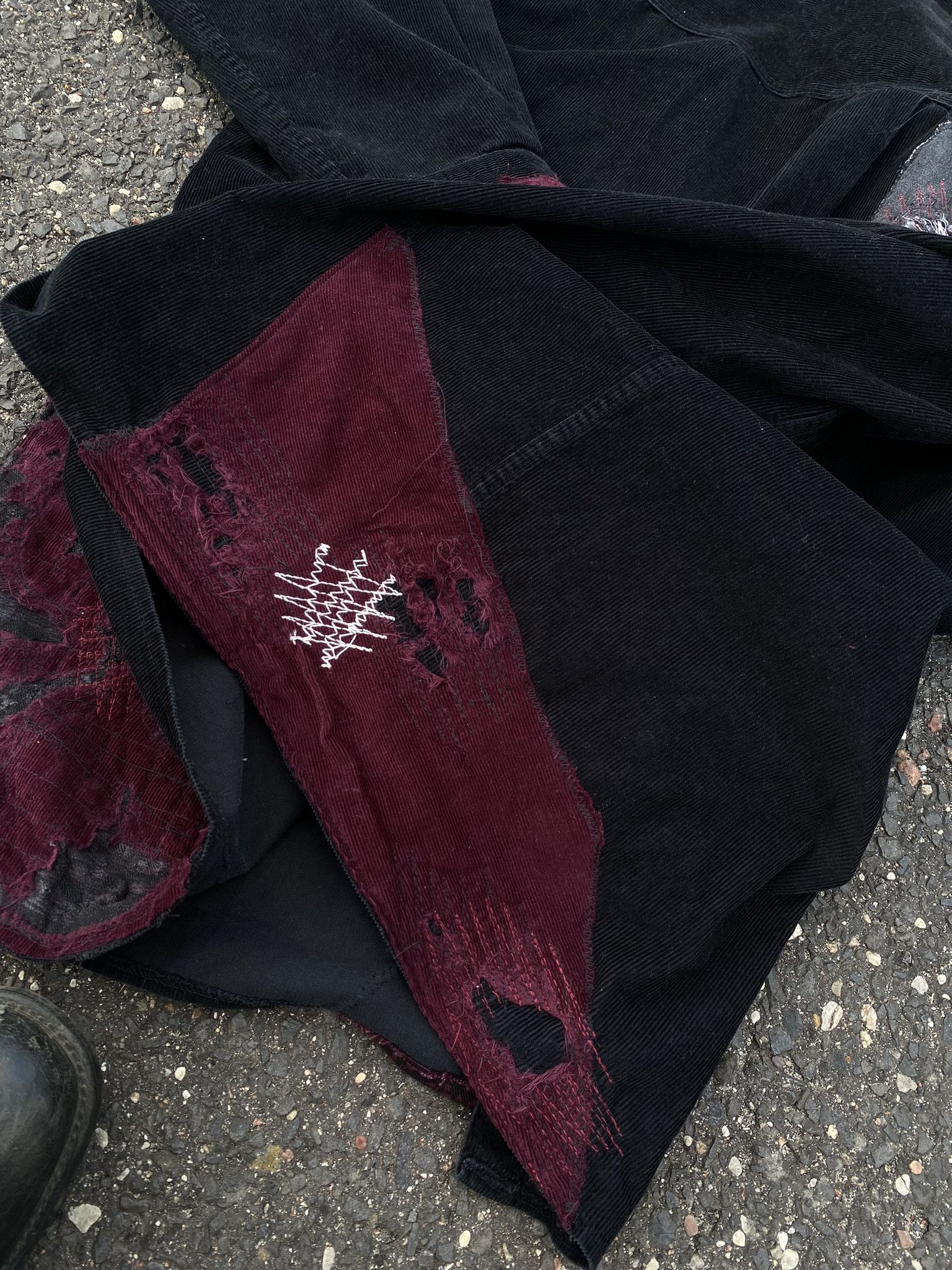 Other Vintage Repaired Patchwork Kapital Inspired Black corduroy Size US L / EU 52-54 / 3 - 21 Thumbnail