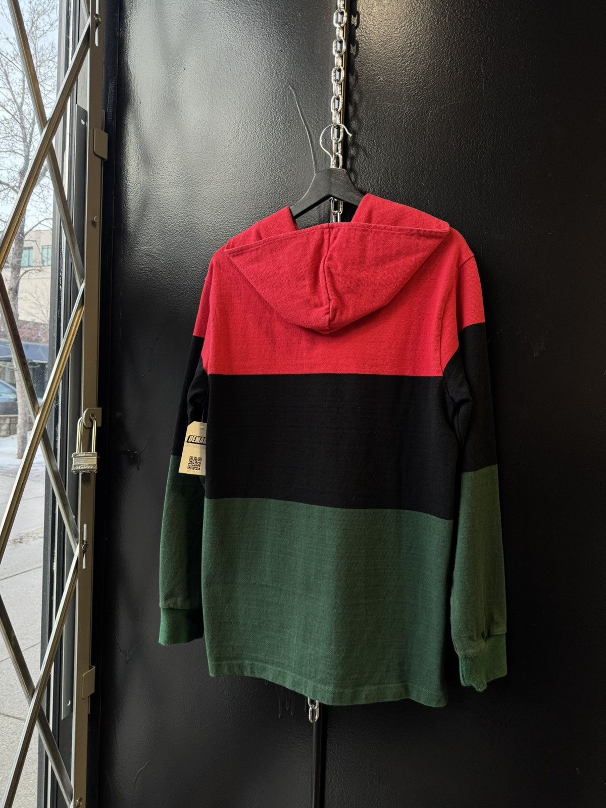Supreme Supreme arabic logo hooded rugby shirt Size US M / EU 48-50 / 2 - 2 Thumbnail