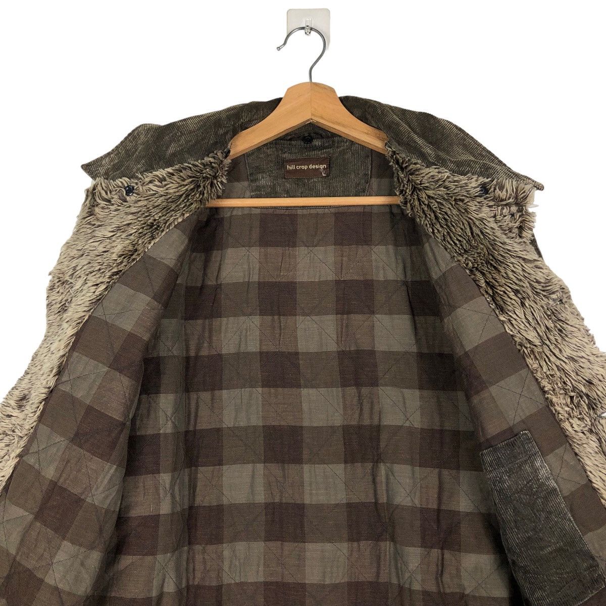Hysteric Glamour Corduroy Trucker Jacket Hill Crop Shearling Mink Fur Lining Size US L / EU 52-54 / 3 - 14 Thumbnail