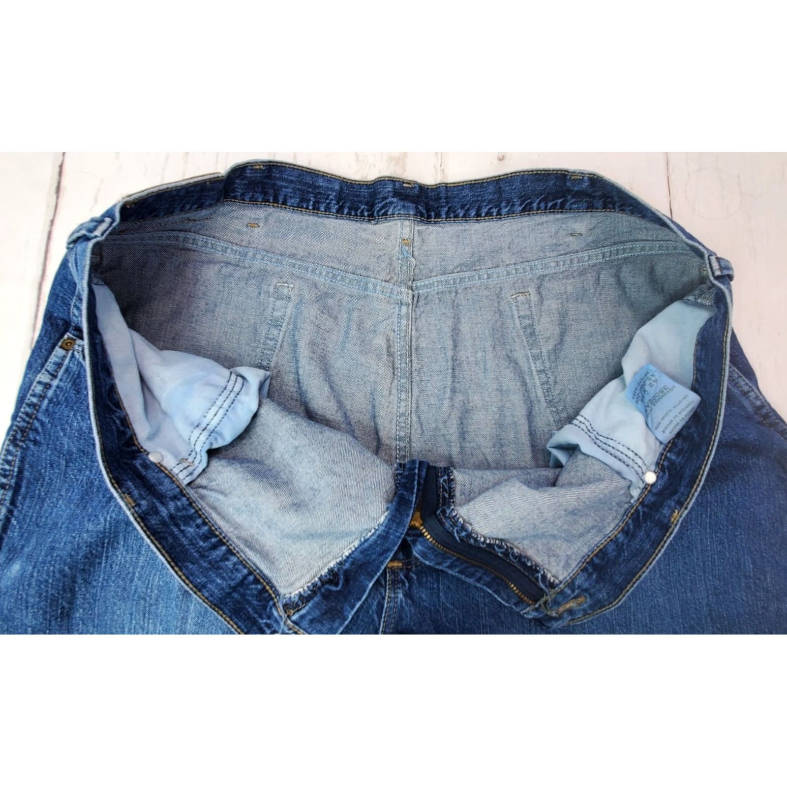 Wrangler Wrangler Rugged Wear Jeans Men 42x34 Blue Straight Denim Work 35002AB Silk? Size US 42 / EU 58 - 7 Thumbnail