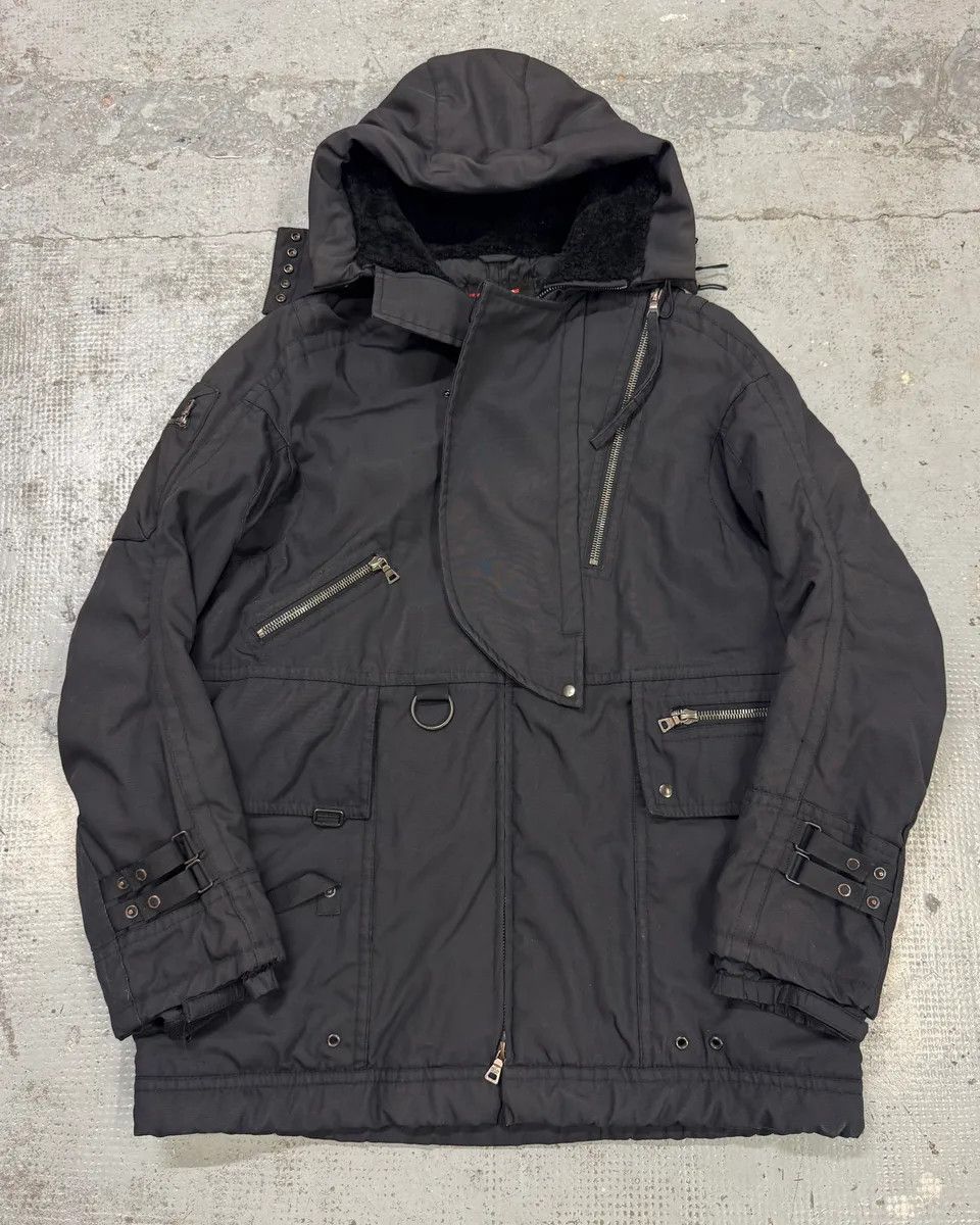 Prada 2000s Prada Black Hooded Parka Ski Jacket Size US L / EU 52-54 / 3 - 1 Thumbnail