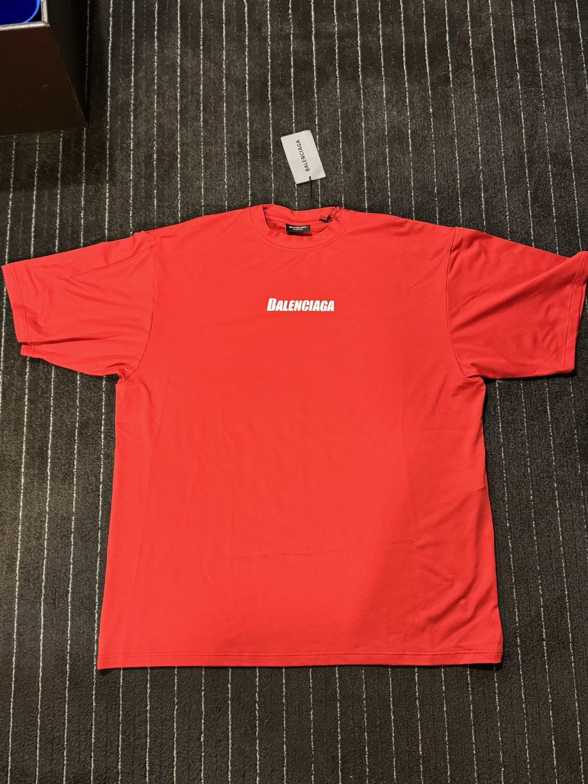 Balenciaga Balenciaga Red Swimwear Logo T Shirt | Grailed